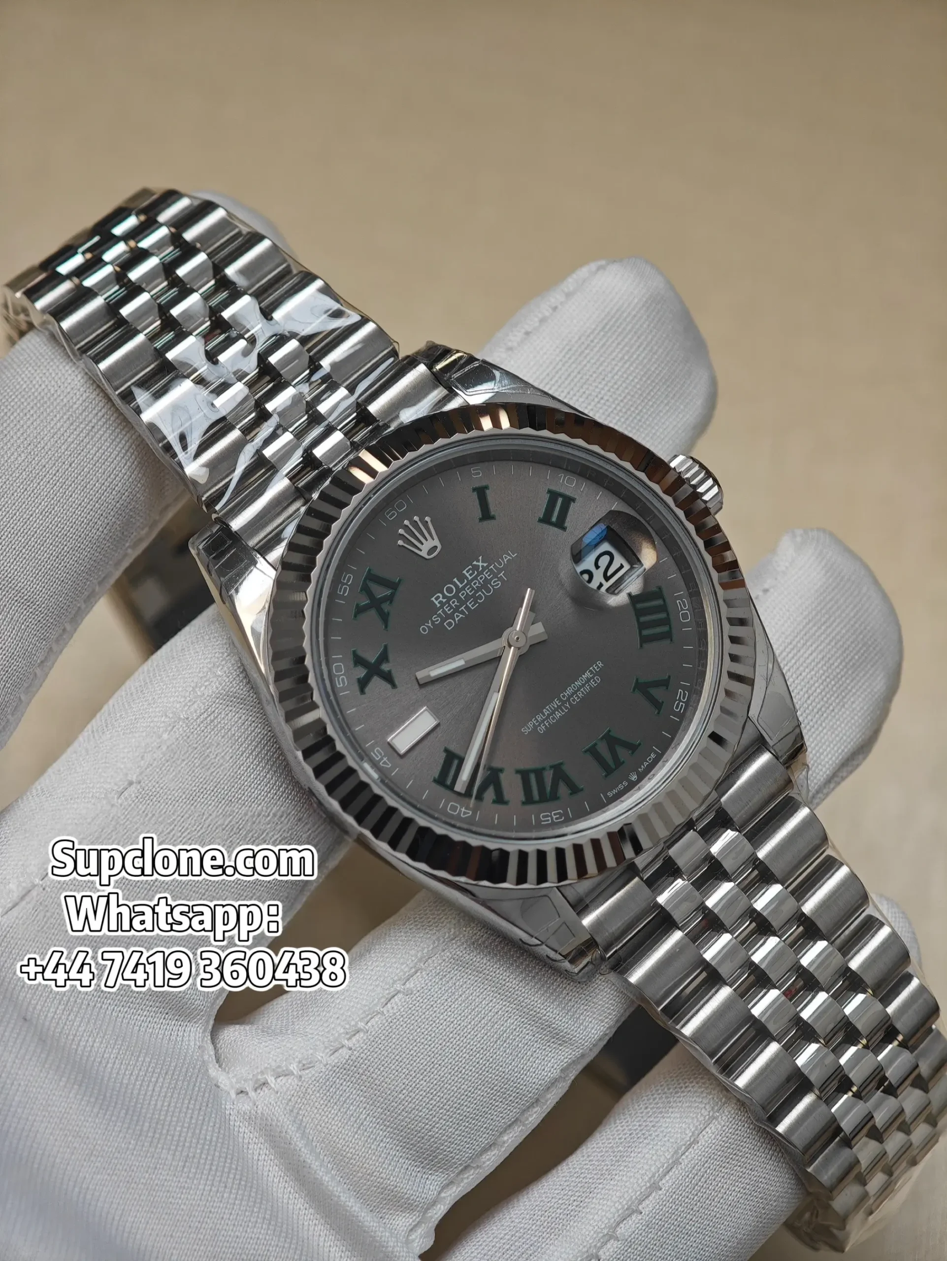 Rolex Datejust M126334 Super Clone - Wimbledon Grey Dial 41mm