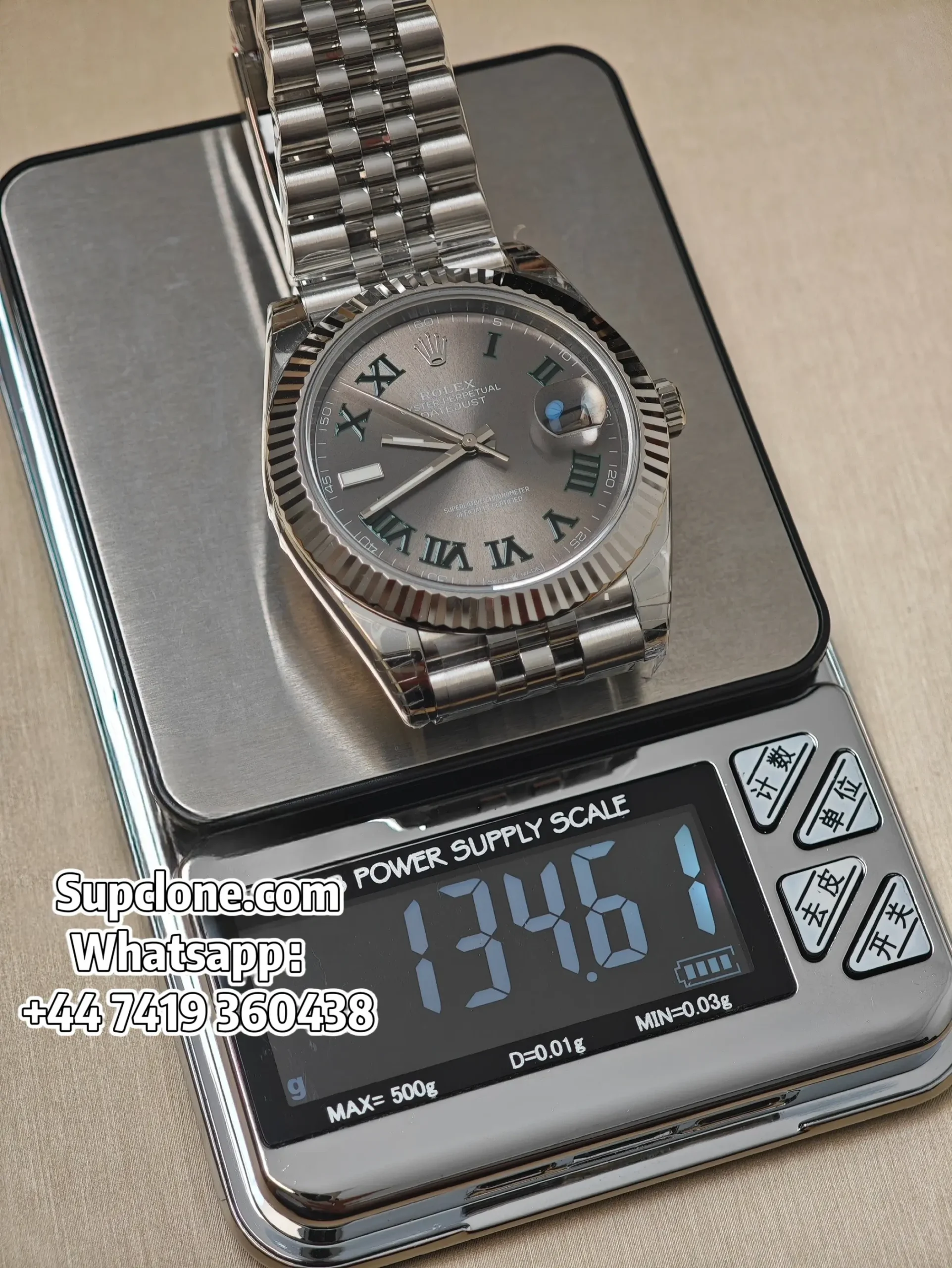 Rolex Datejust M126334 Super Clone - Wimbledon Grey Dial 41mm