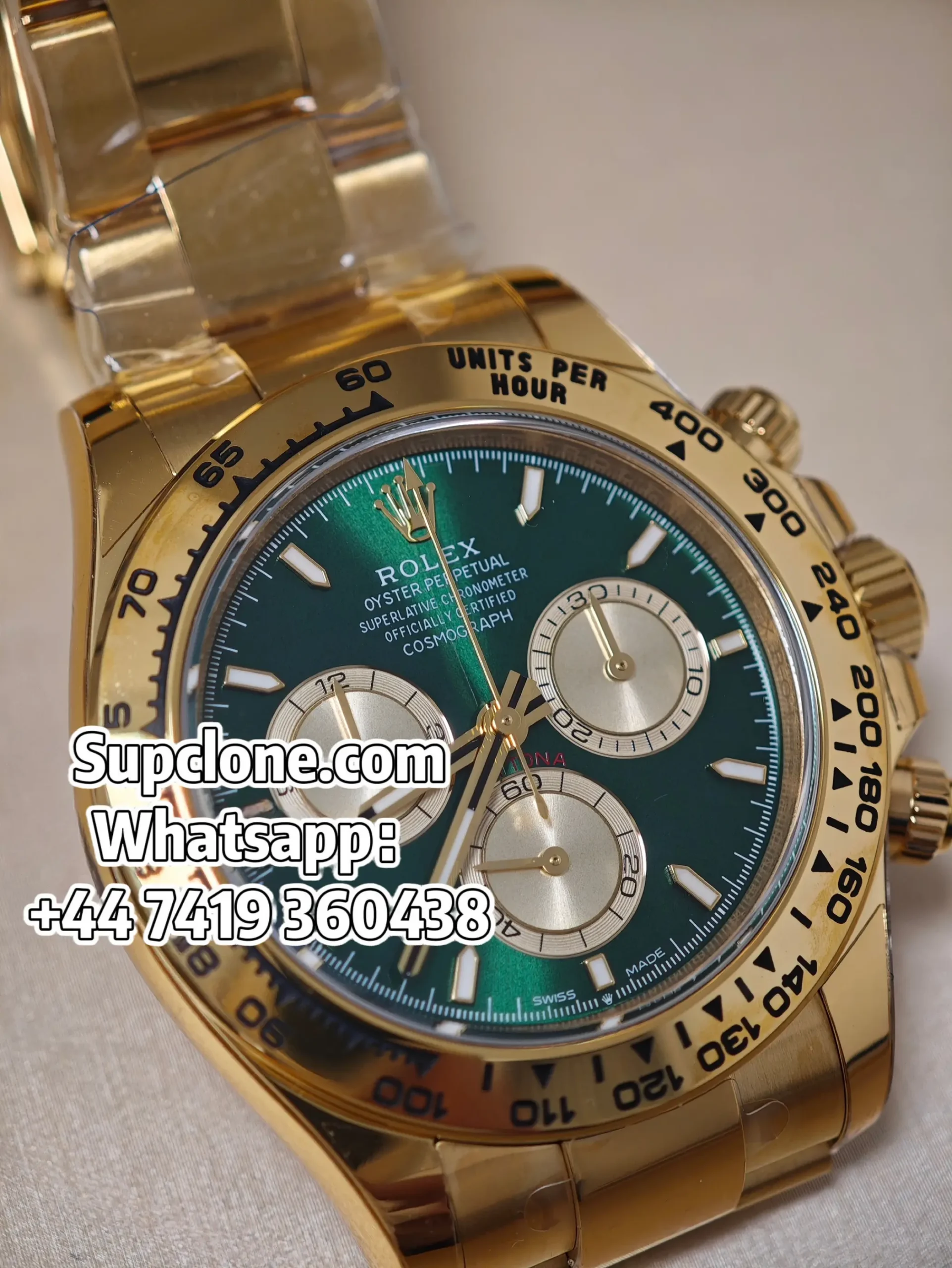 Rolex Daytona Super Clone M126508-0008 Green Dial