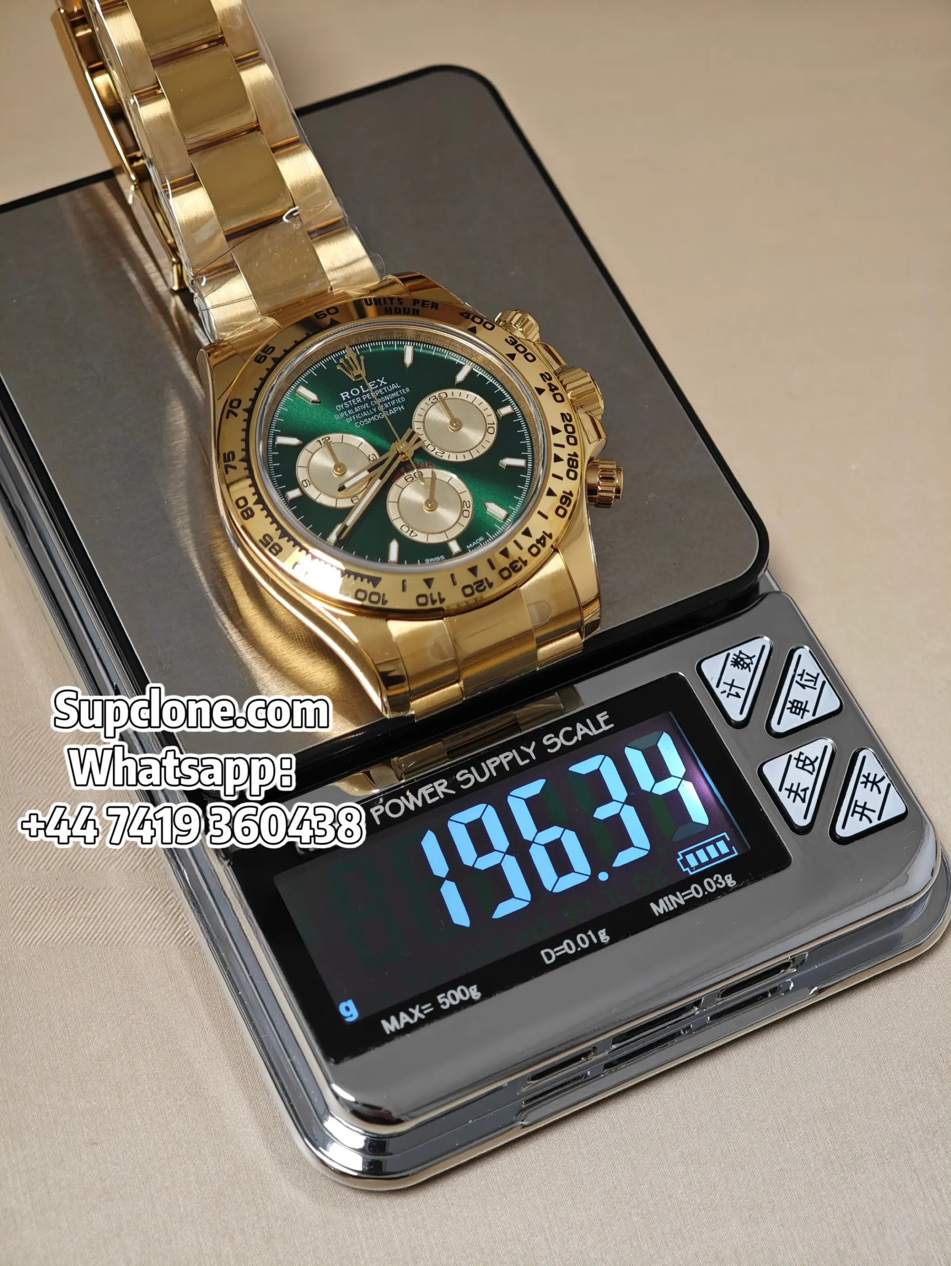 Rolex Daytona Super Clone M126508-0008 Green Dial