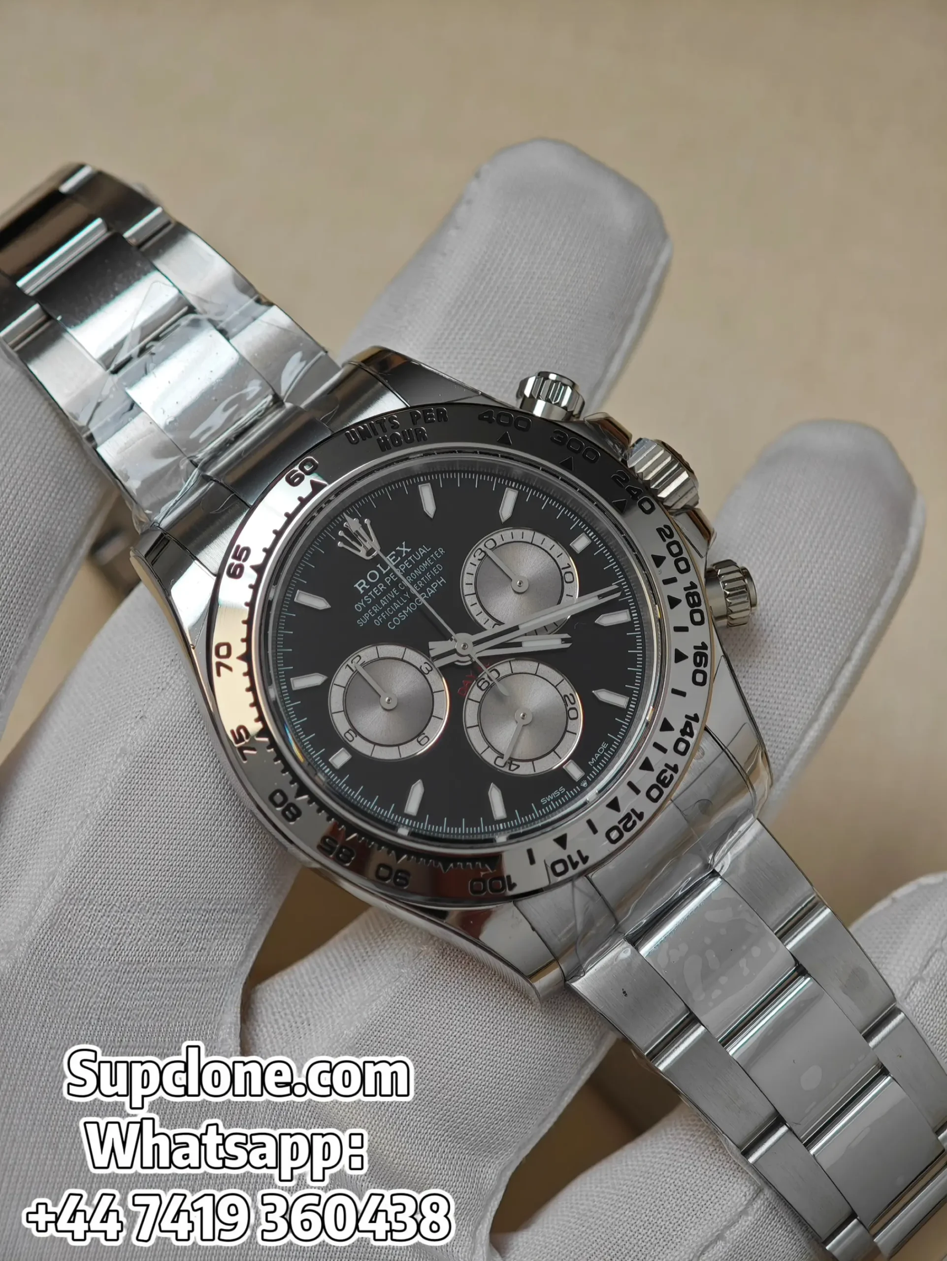 Rolex Daytona Super Clone M126509-0001 Black Dial