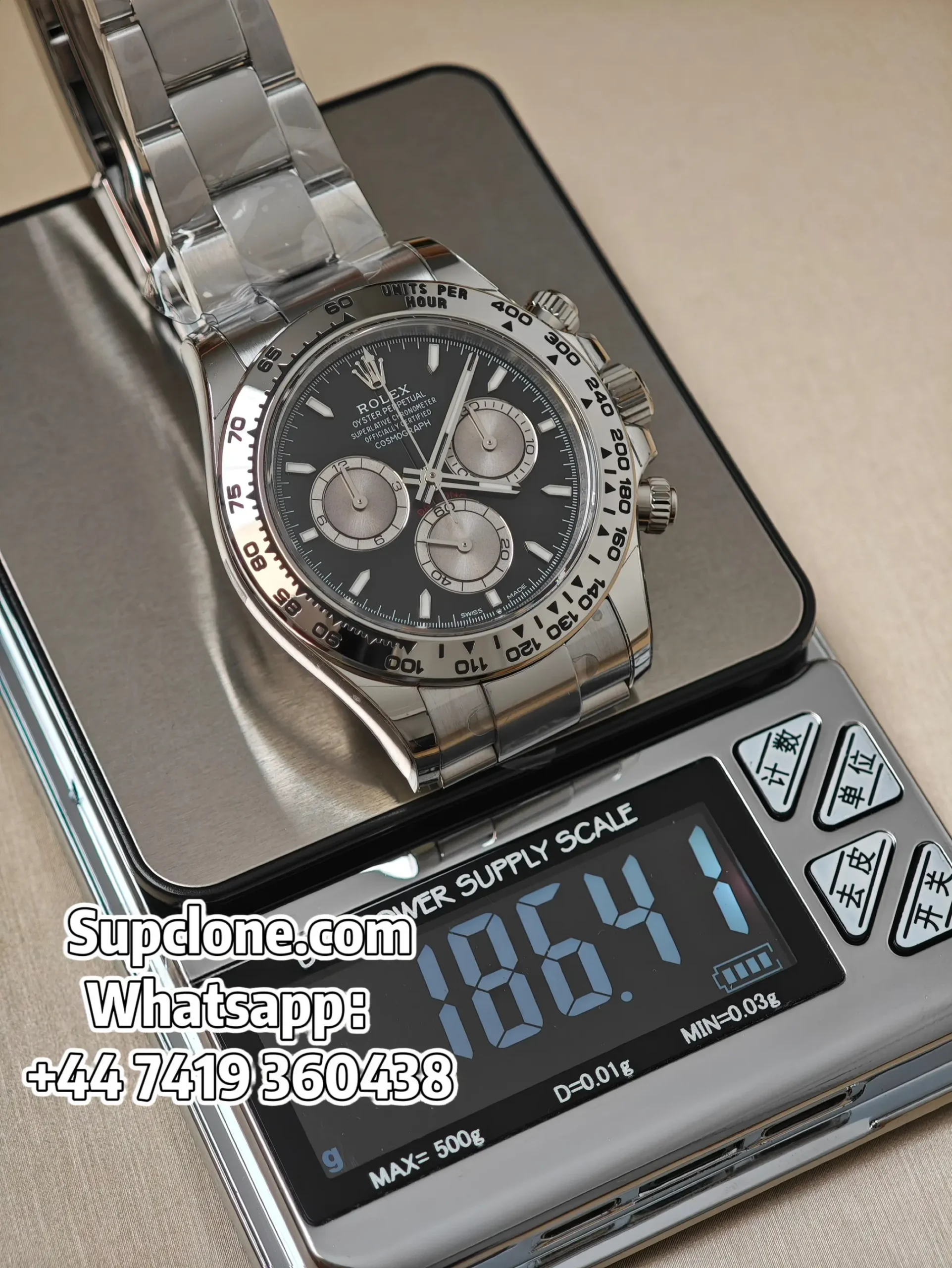 Rolex Daytona Super Clone M126509-0001 Black Dial