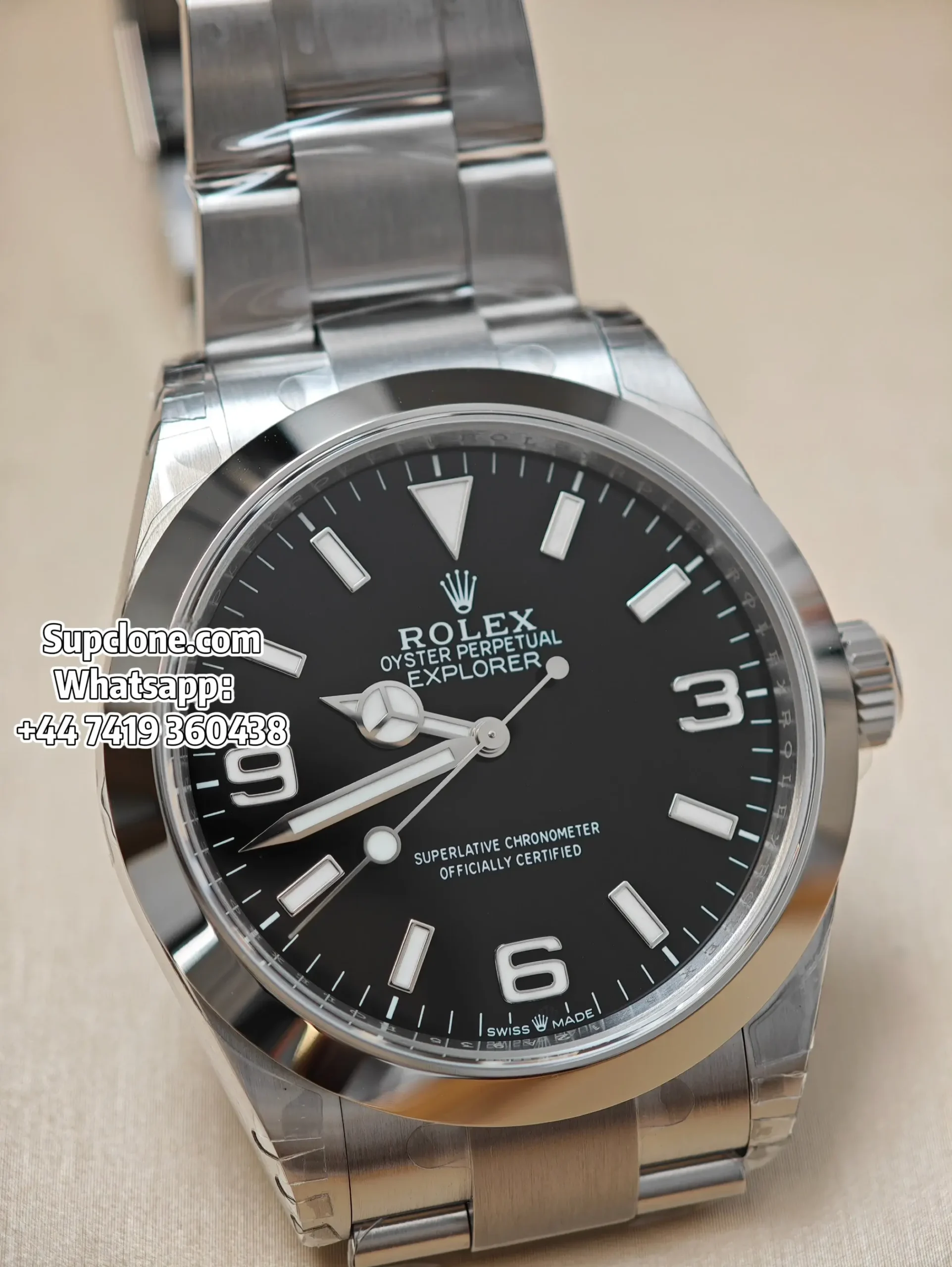 Rolex Explorer M224270-0001 40mm Super Clone Black Dial (14) Rolex Explorer 40 M224270-0001 Super Clone Black Dial Watch
