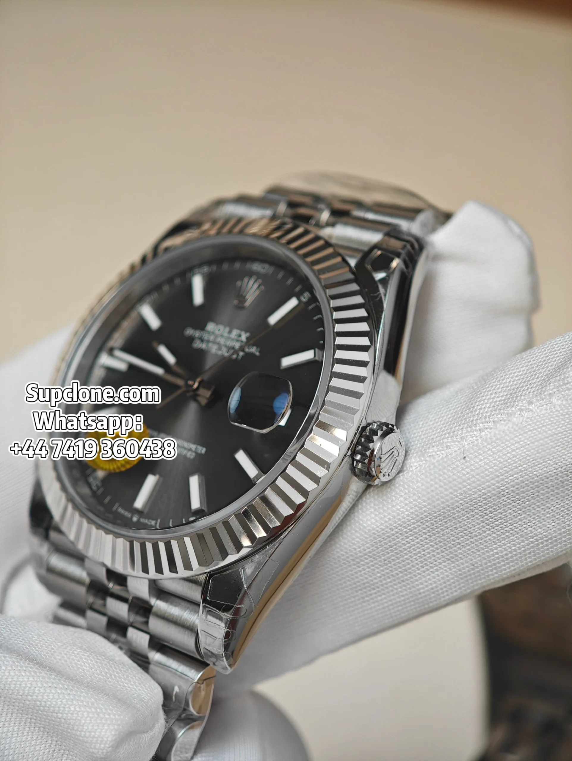 Rolex Super Clone DateJust Grey Dial m126334-0014 Jubilee 41MM (18) Rolex Super Clone DateJust Grey Dial m126334-0014 Jubilee 41MM
