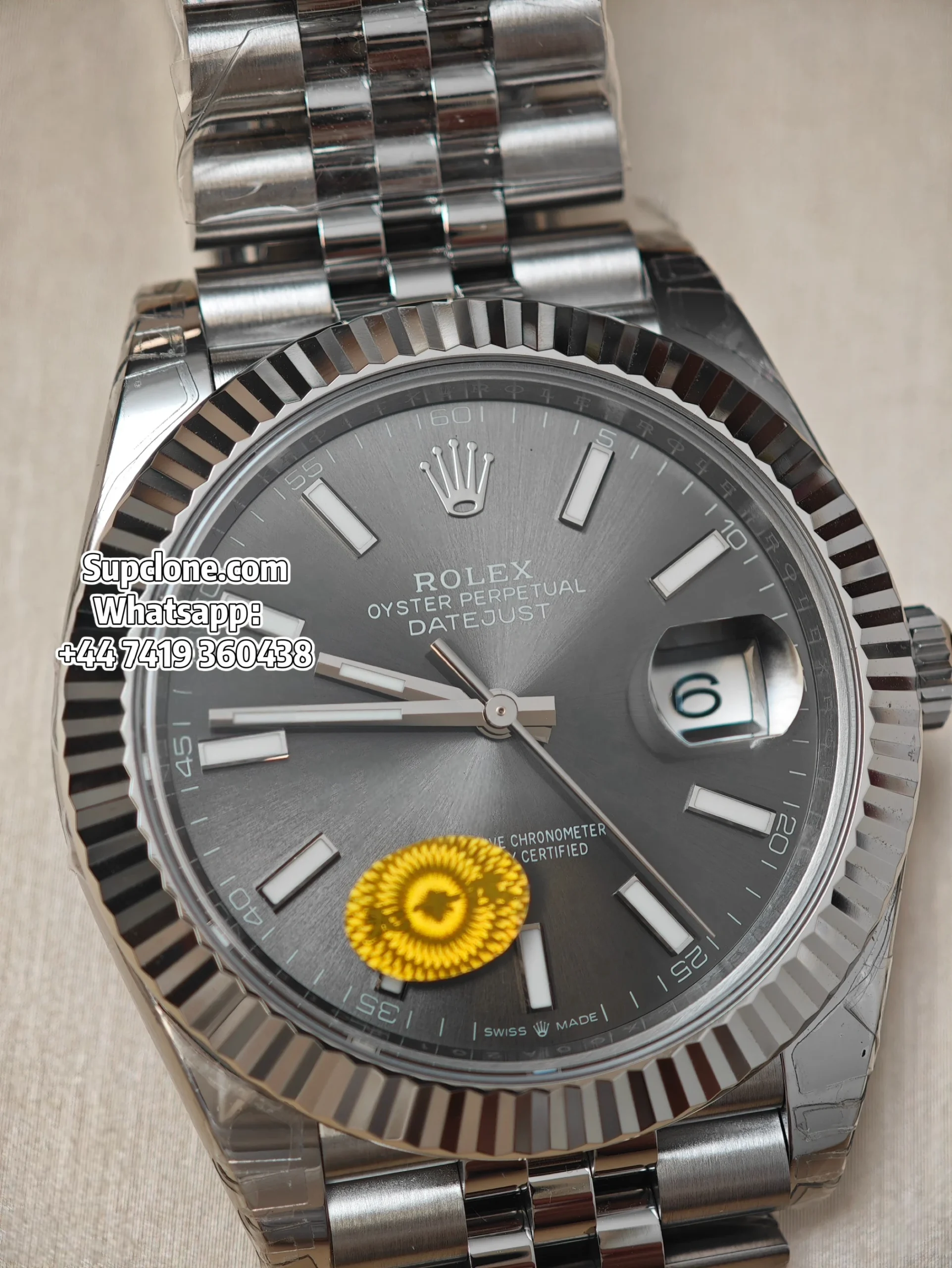 Rolex Super Clone DateJust Grey Dial m126334-0014 Jubilee 41MM (20) Rolex Super Clone DateJust Grey Dial m126334-0014 Jubilee 41MM