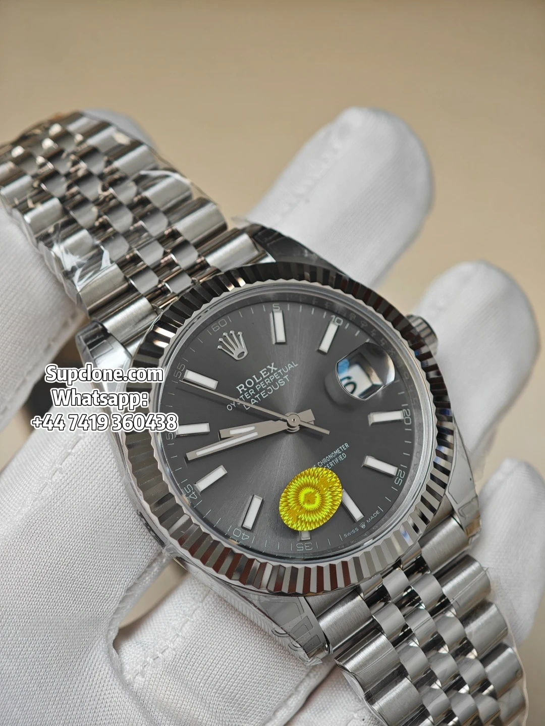 Rolex Super Clone DateJust Grey Dial m126334-0014 Jubilee 41MM (23) Rolex Super Clone DateJust Grey Dial m126334-0014 Jubilee 41MM