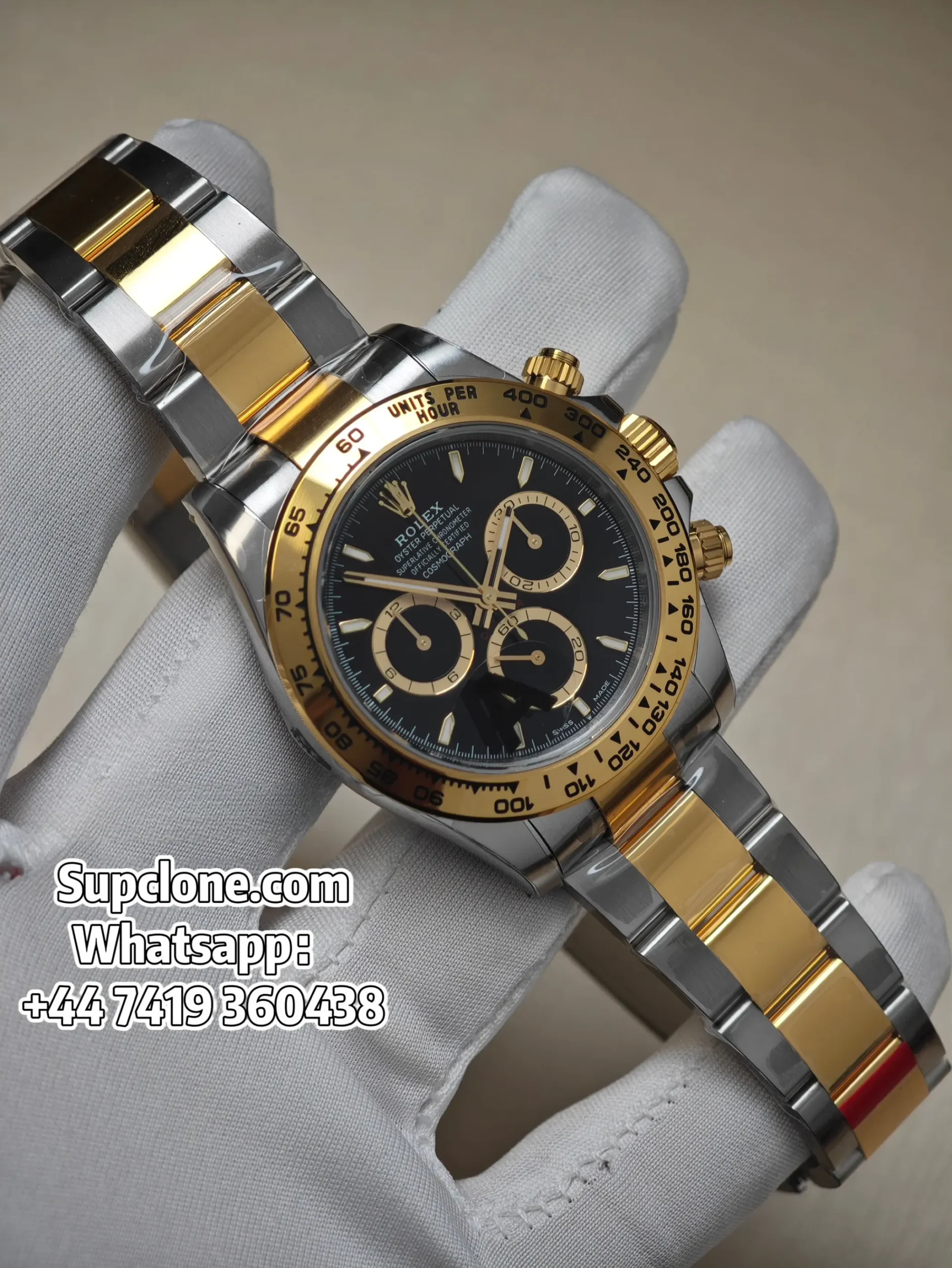 Rolex Super Clone Daytona M126503-0003 Two-Tone Black Dial