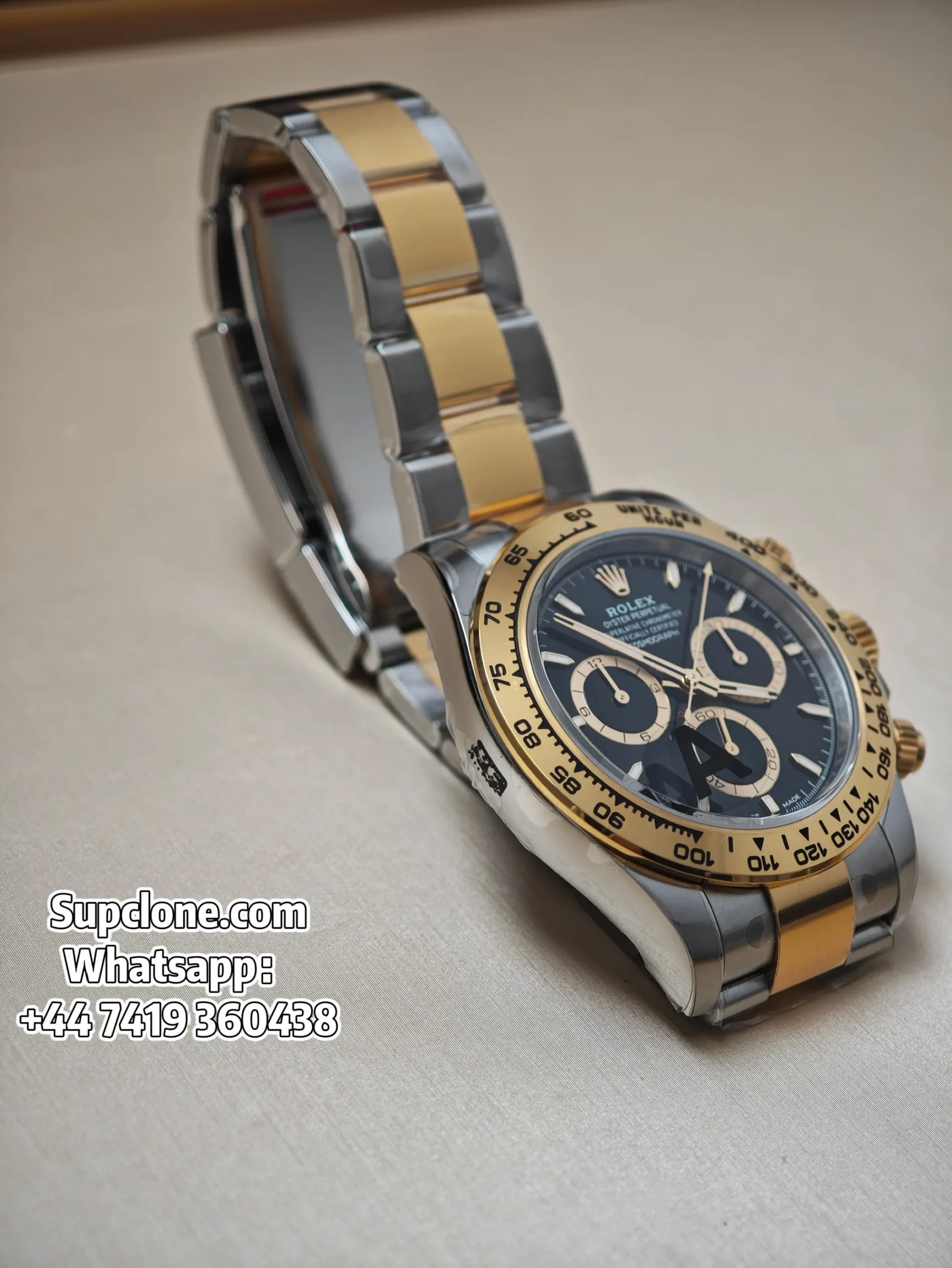 Rolex Super Clone Daytona M126503-0003 Two-Tone Black Dial