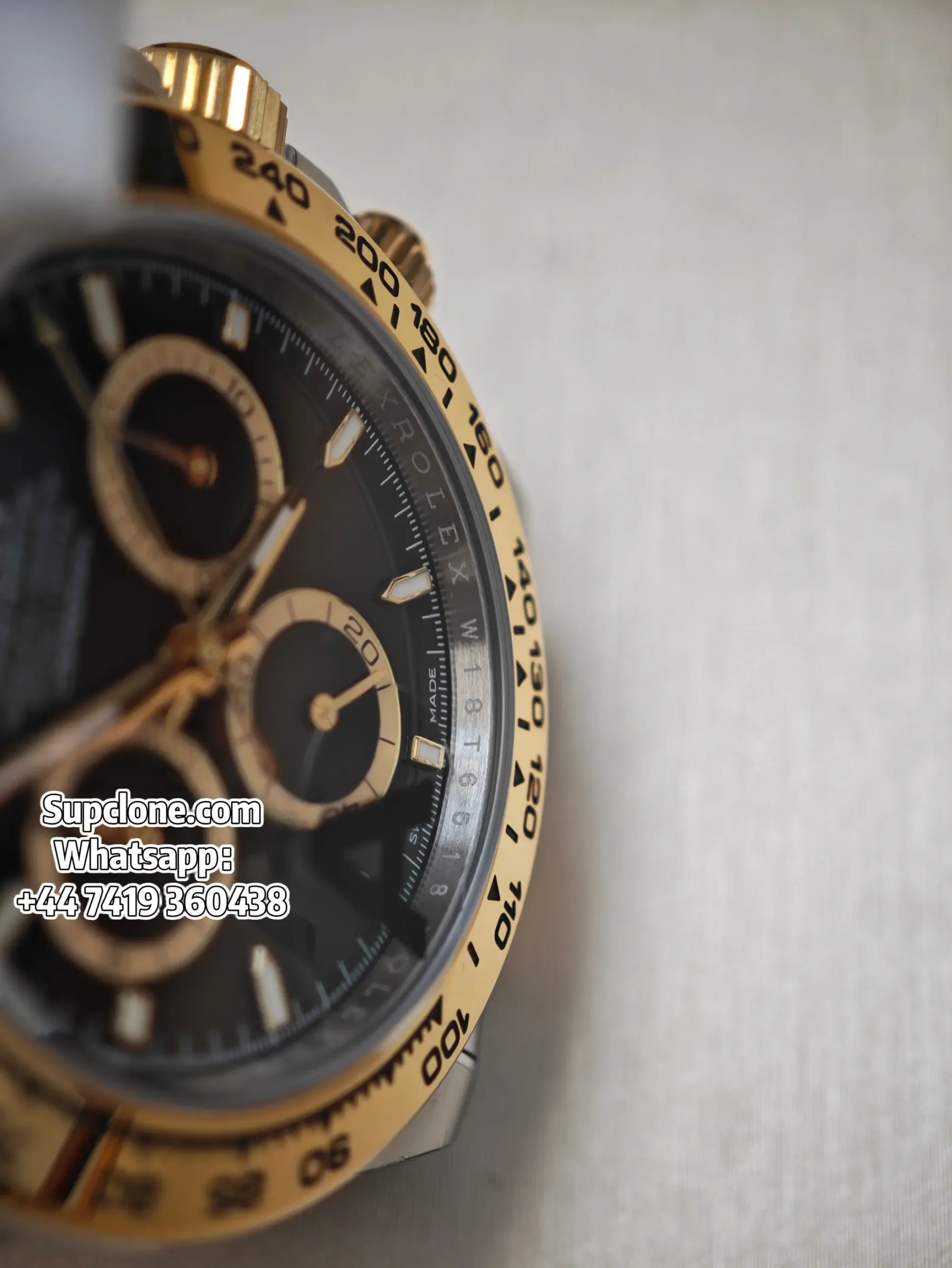 Rolex Super Clone Daytona M126503-0003 Two-Tone Black Dial