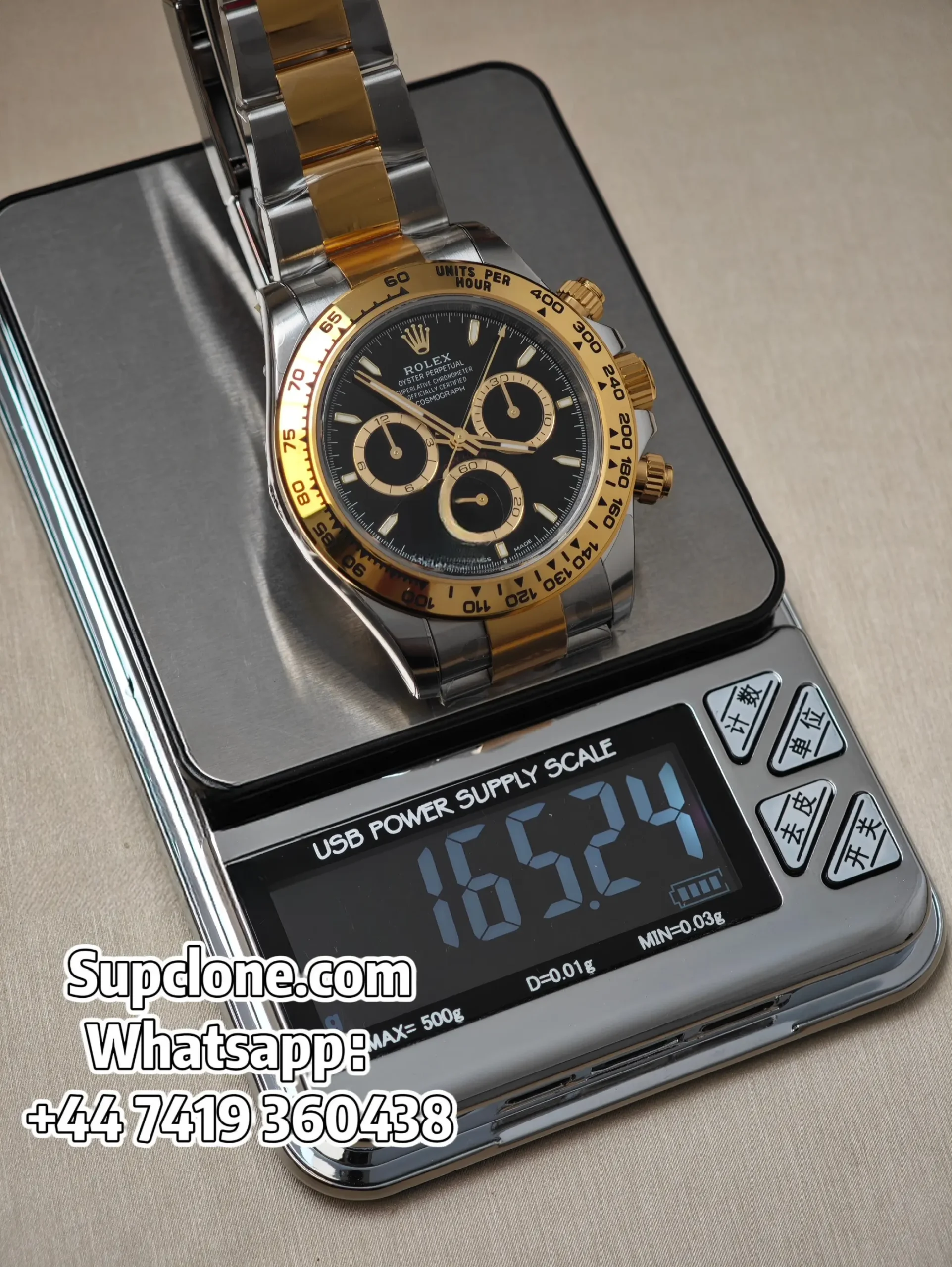 Rolex Super Clone Daytona M126503-0003 Two-Tone Black Dial