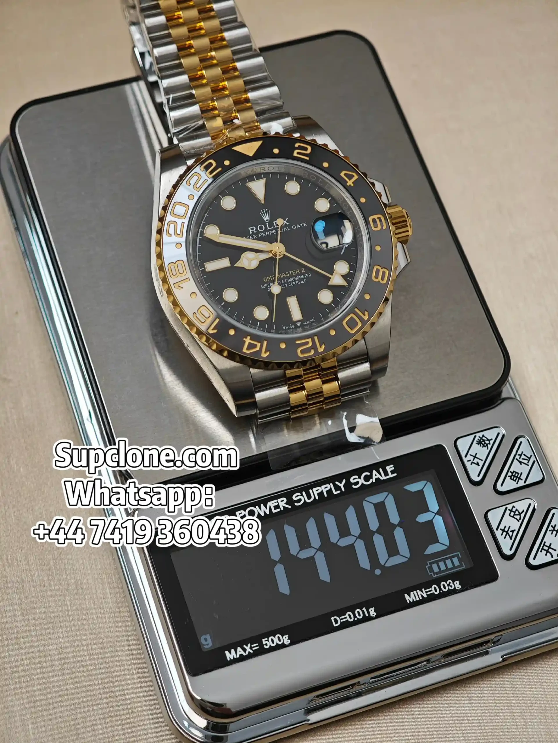 Rolex-Super-Clone-GMT-Master-II-Two-Tone-Oystersteel-Yellow-Gold