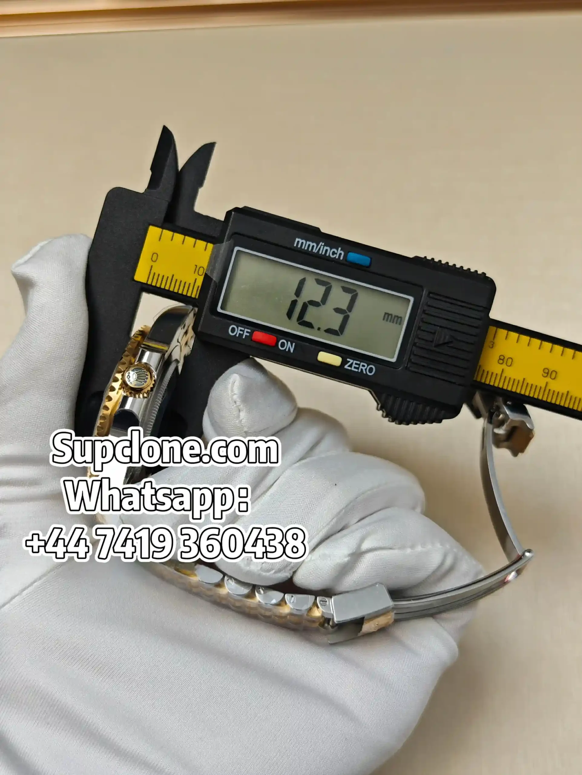 Rolex-Super-Clone-GMT-Master-II-Two-Tone-Oystersteel-Yellow-Gold Thickness