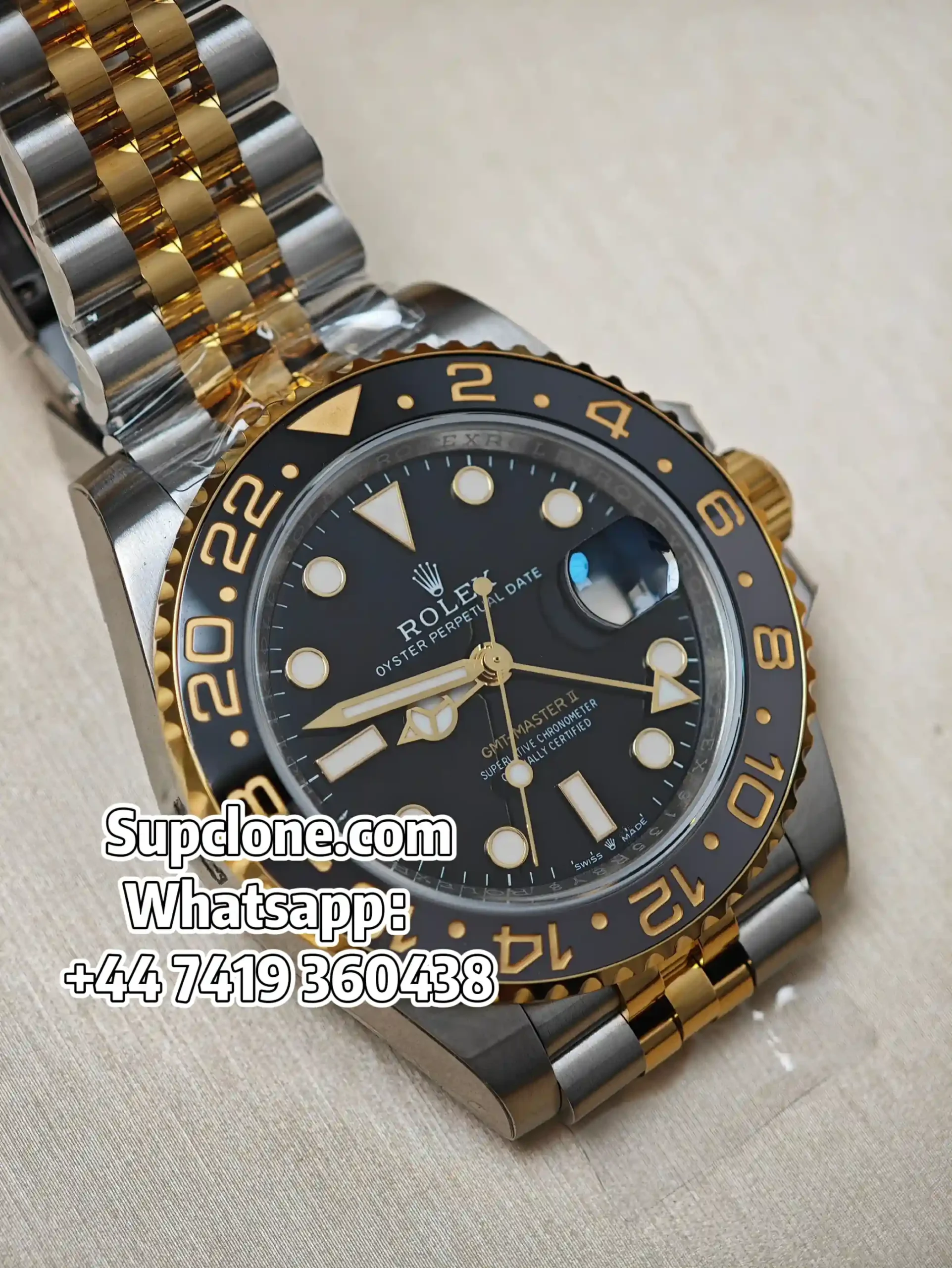 Rolex-Super-Clone-GMT-Master-II-Two-Tone-Oystersteel-Yellow-Gold