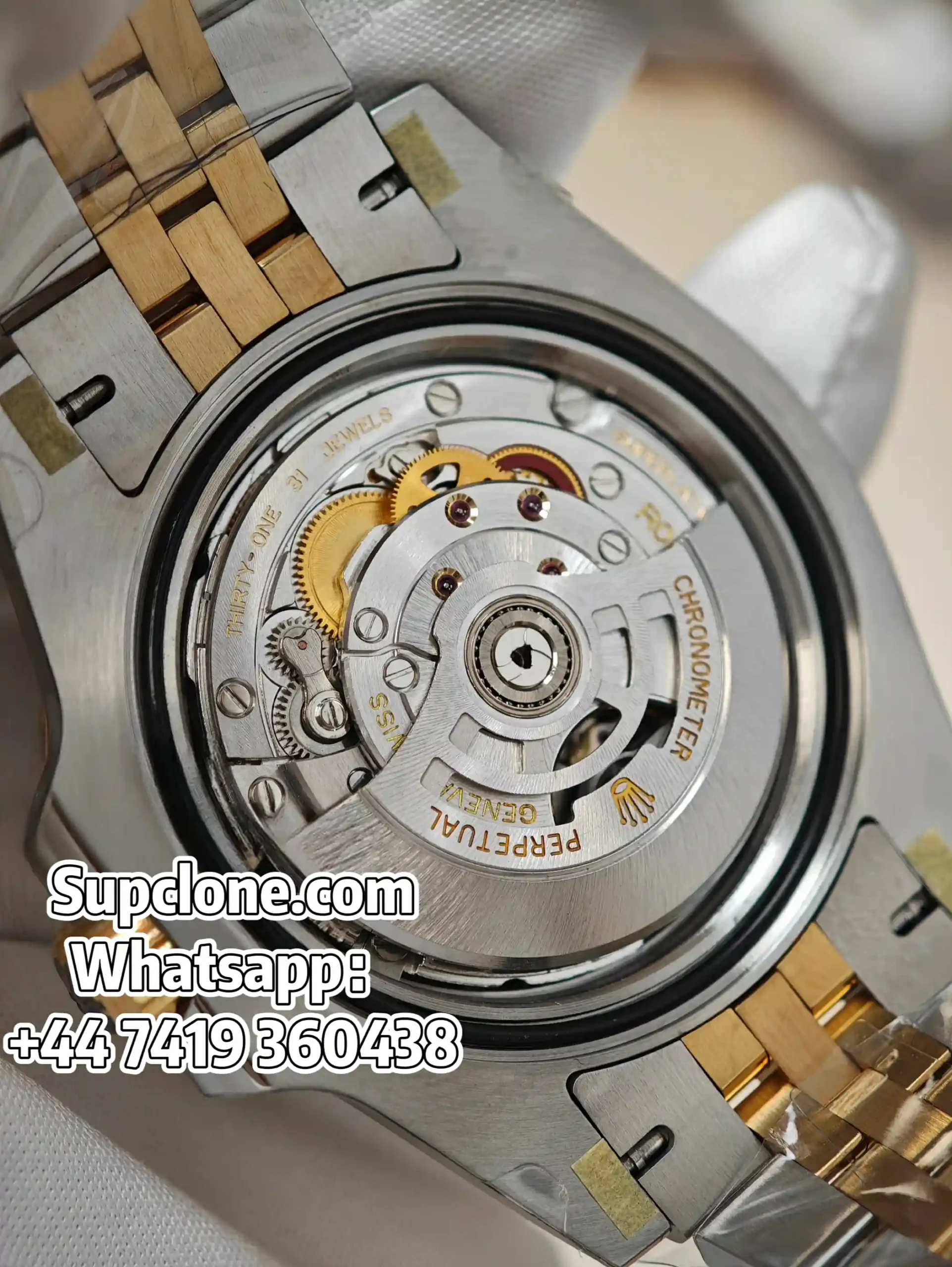 Rolex-Super-Clone-GMT-Master-II-Two-Tone-Oystersteel-Yellow-Gold Movement 3285