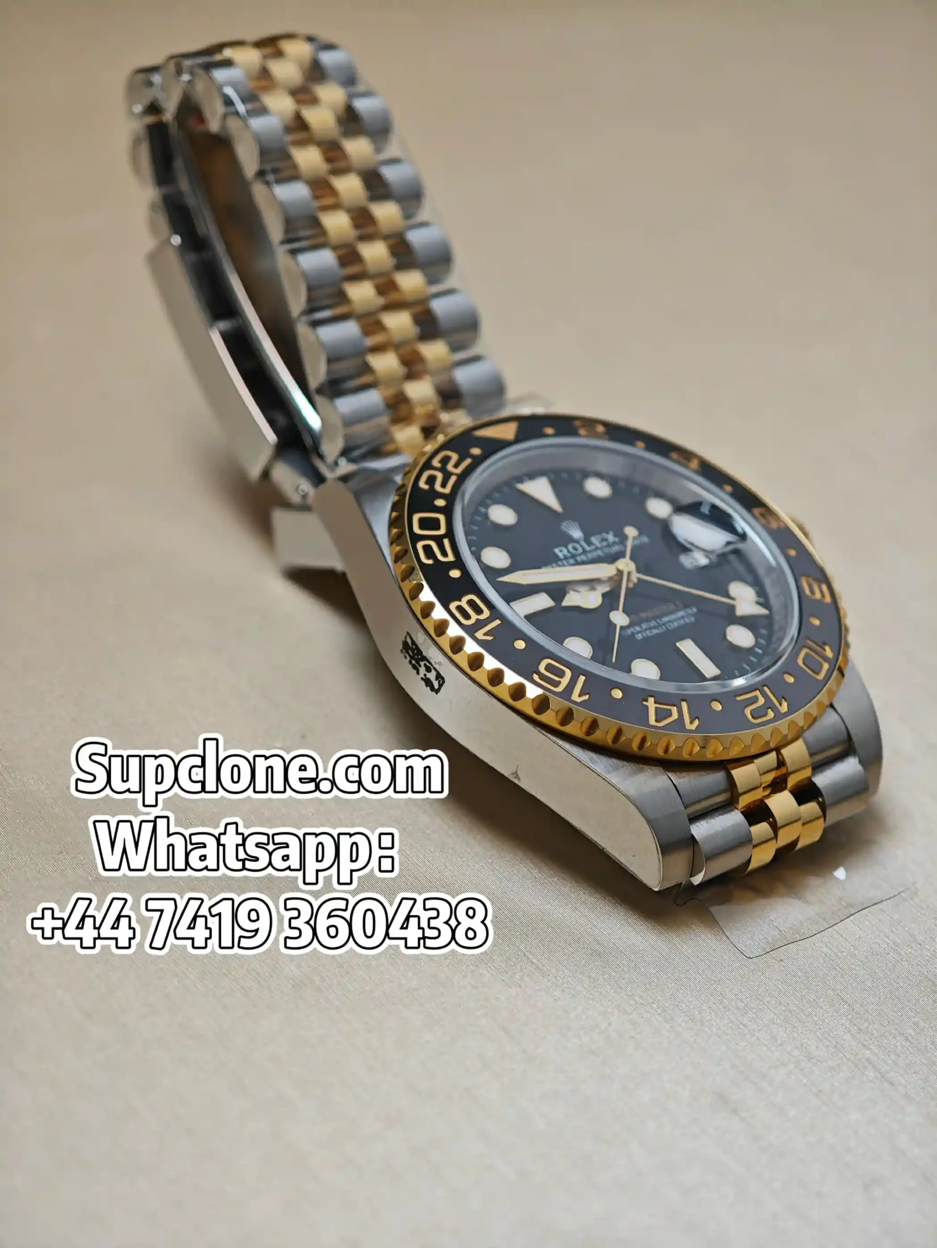 Rolex-Super-Clone-GMT-Master-II-Two-Tone-Oystersteel-Yellow-Gold