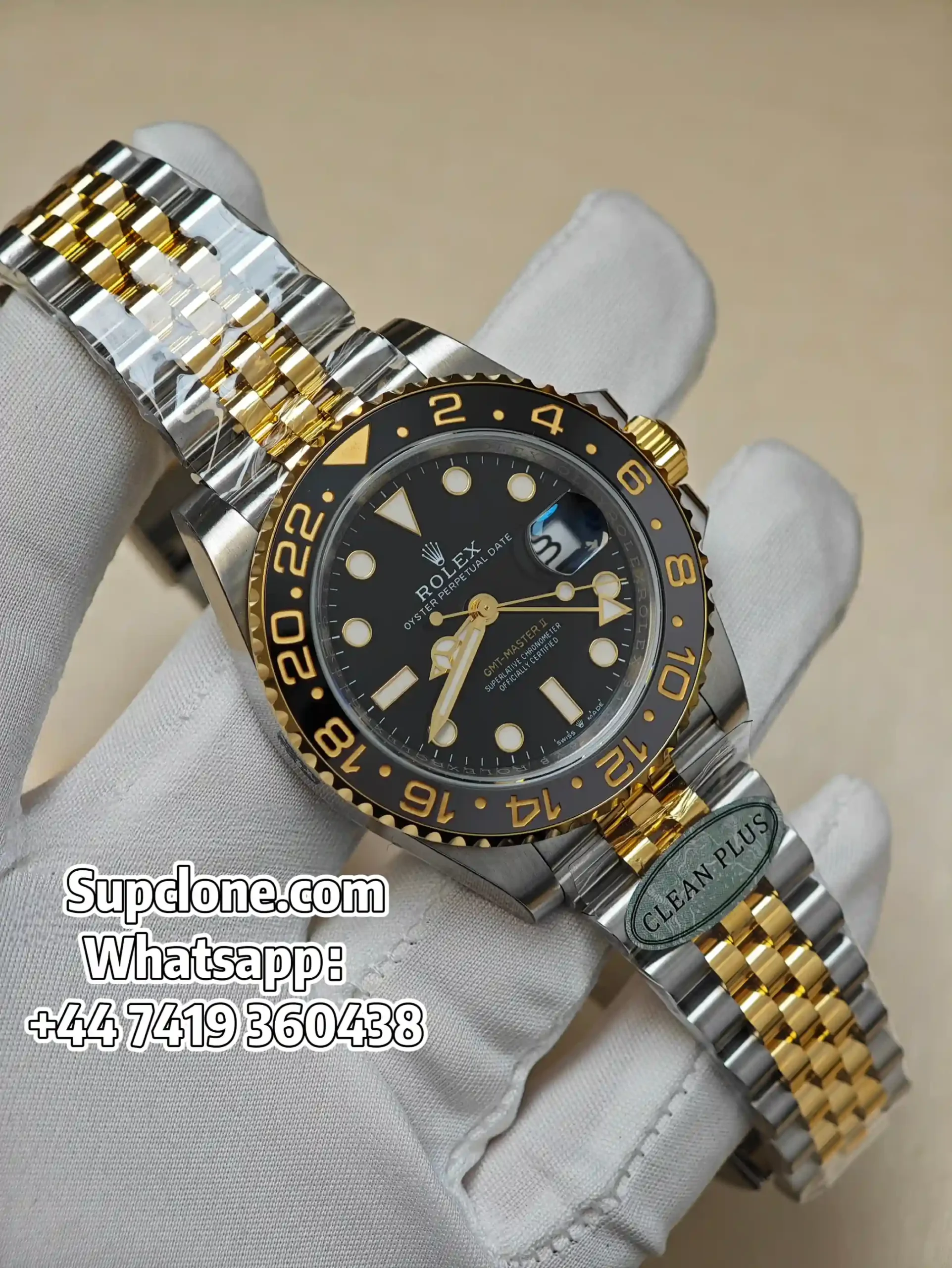 Rolex-Super-Clone-GMT-Master-II-Two-Tone-Oystersteel-Yellow-Gold