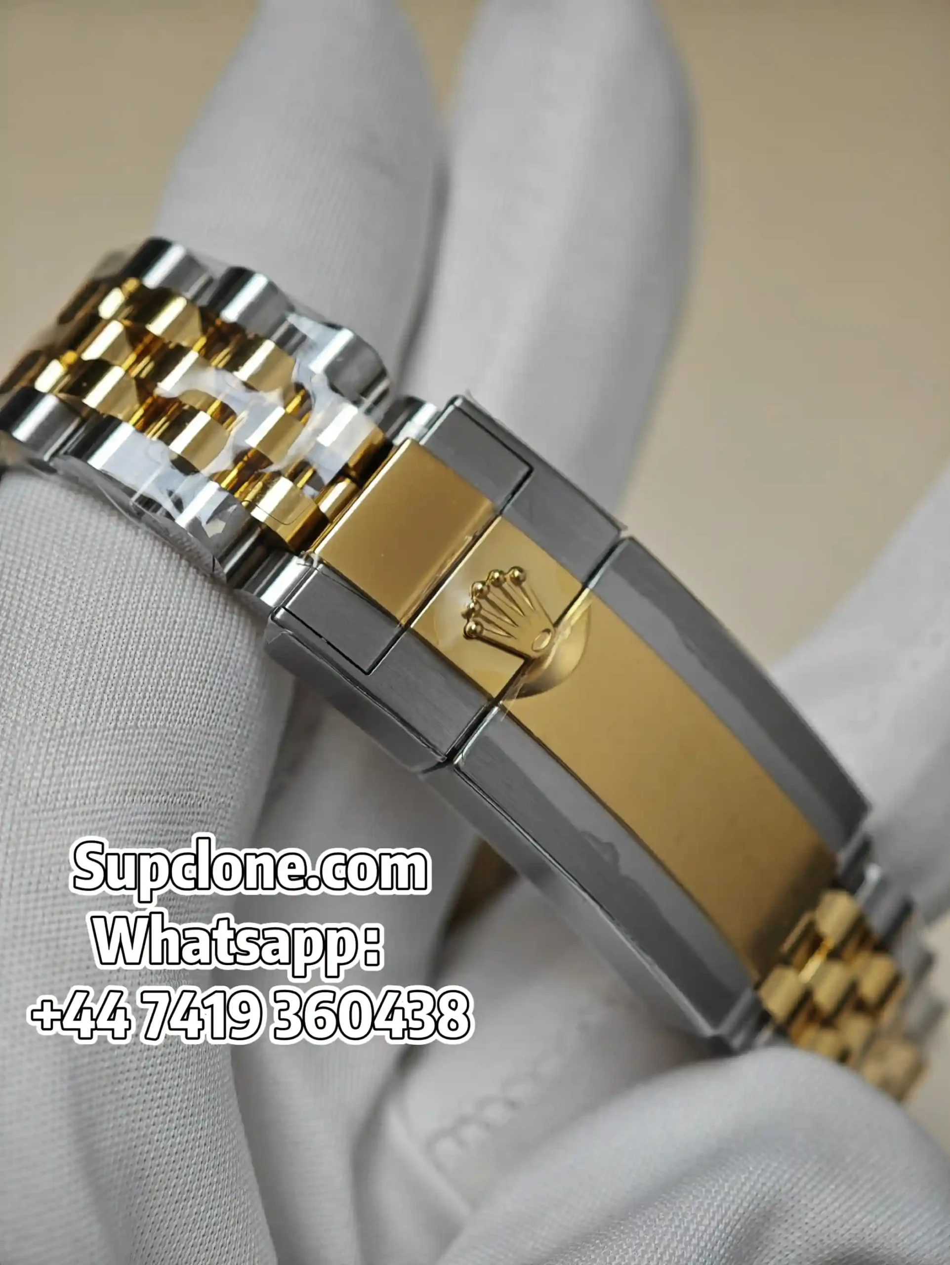 Rolex-Super-Clone-GMT-Master-II-Two-Tone-Oystersteel-Yellow-Gold Bracelet