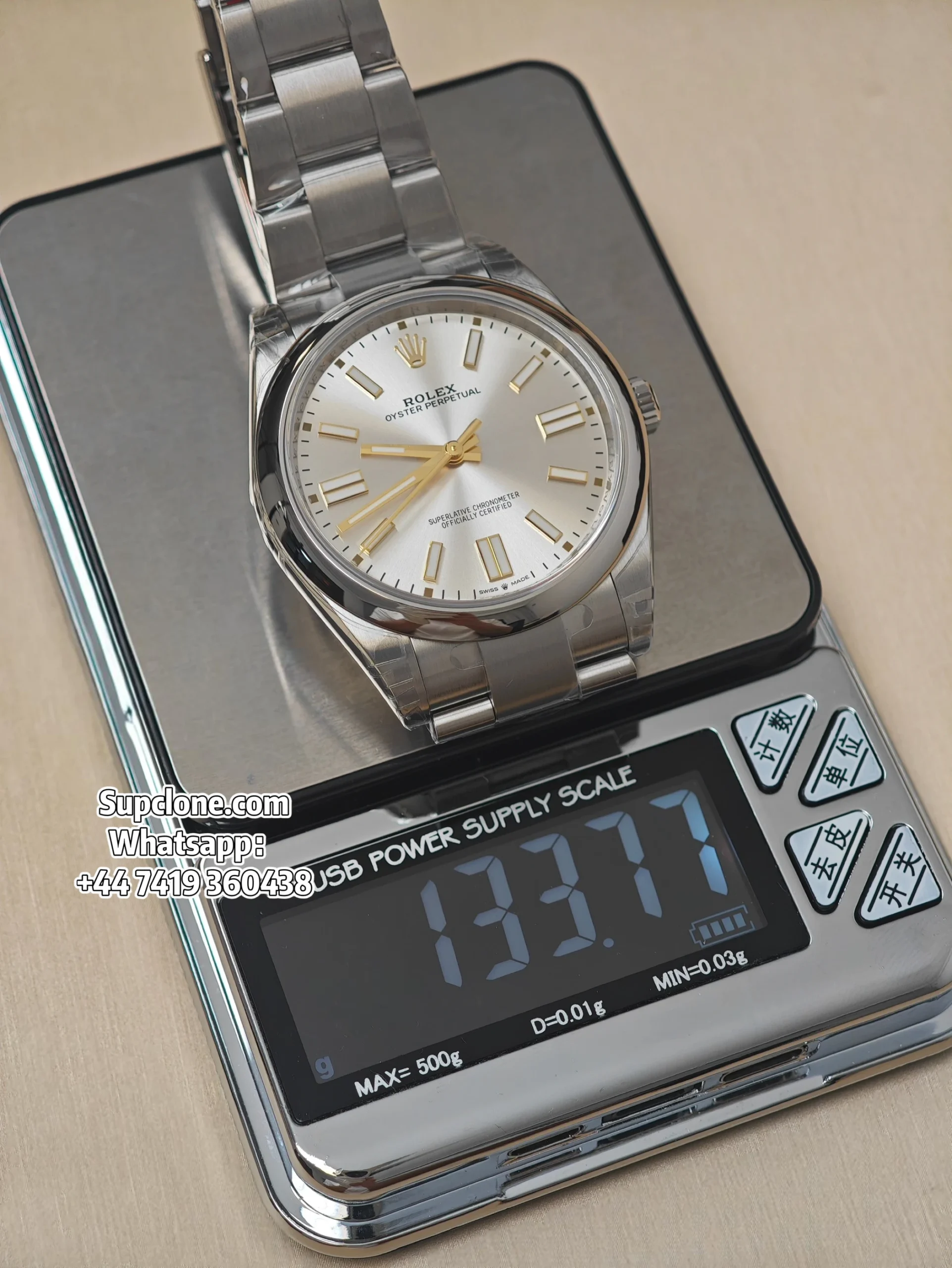 Rolex Super Clone Oyster Perpetual M124300-0001 Silver Dial 41MM (19) Rolex Super Clone Oyster Perpetual M124300-0001 Silver Dial 41MM 3230 Movement