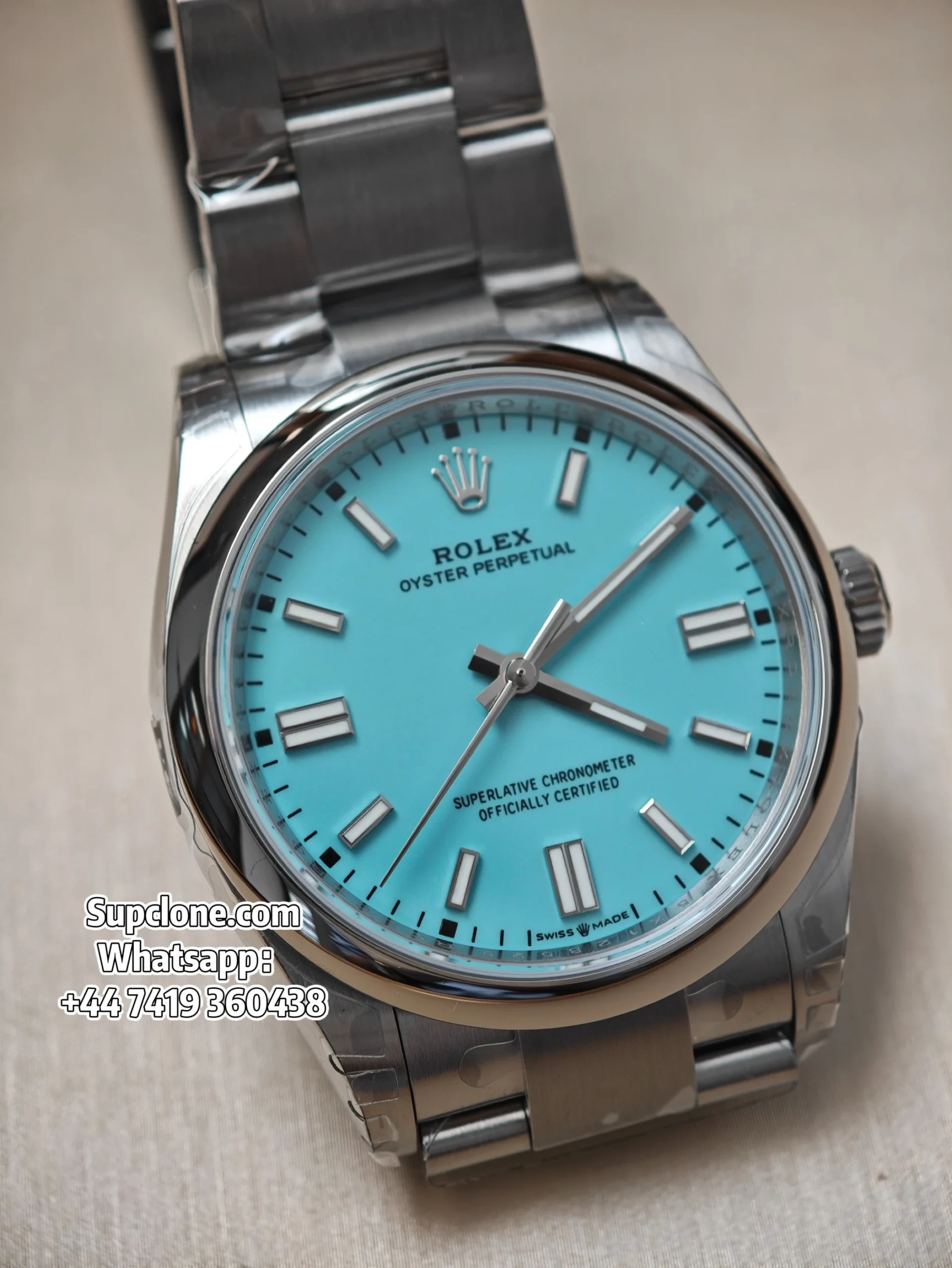 Rolex Super Clone Oyster Perpetual M126000-0006 36mm Turquoise Blue Dial (13) Rolex Super Clone Oyster Perpetual M126000-0006 36mm Turquoise Blue Dial