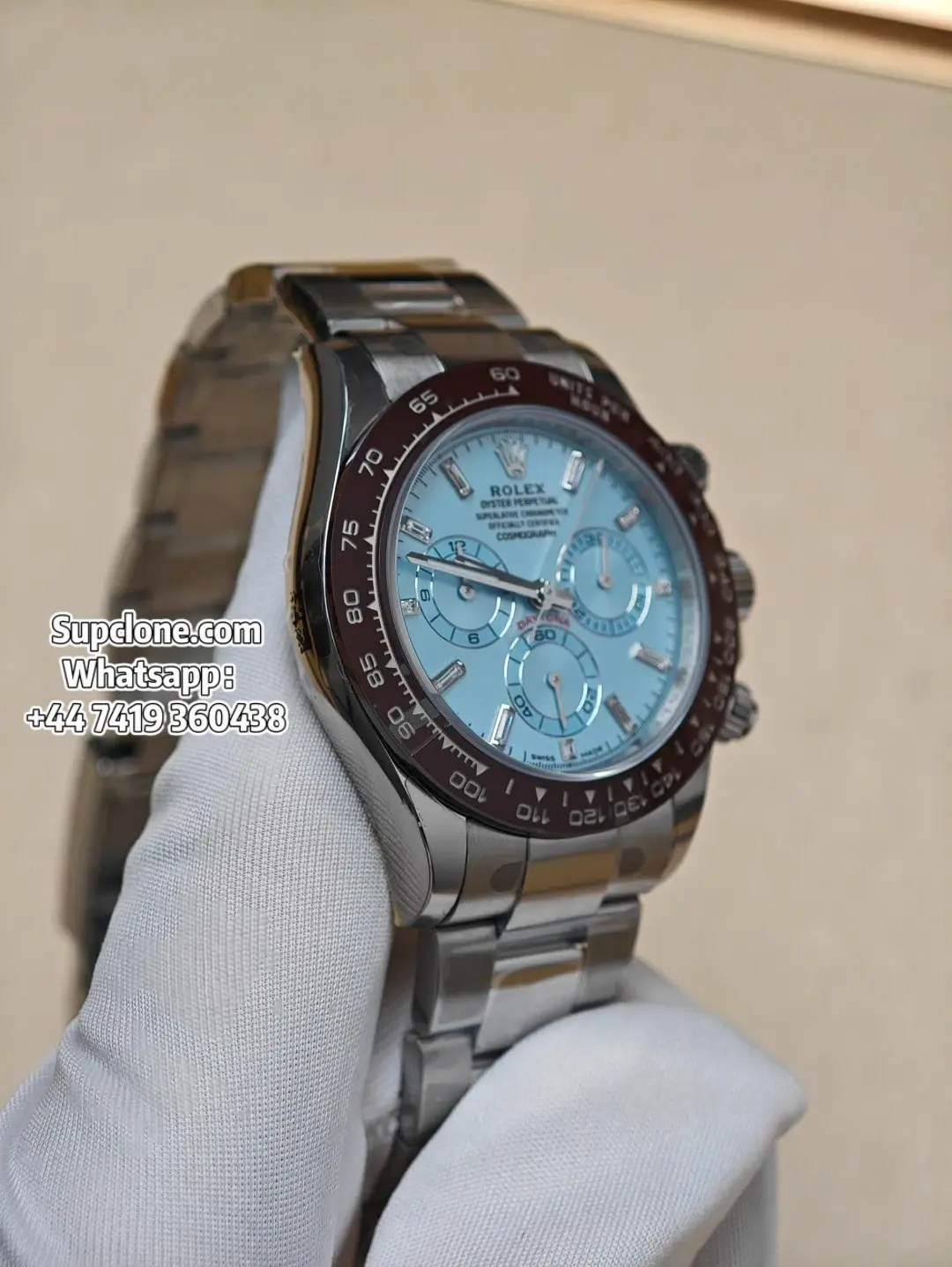 Rolex Super Clone Watche ICE BLUE Daytona M116506-0002 4130 Movement (15) Rolex Super Clone Watche ICE BLUE Daytona M116506-0002 4130 Movement