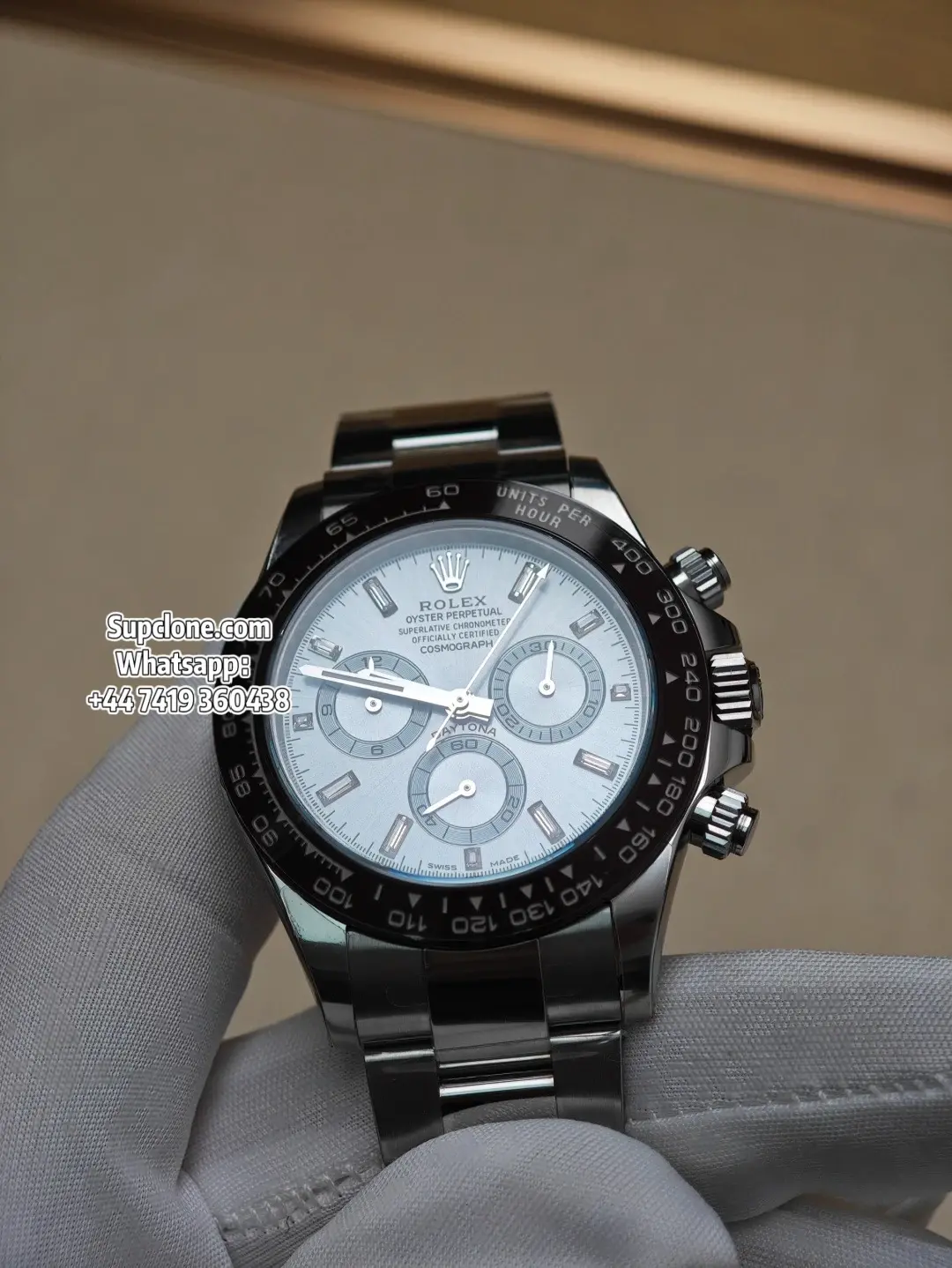 Rolex Super Clone Watche ICE BLUE Daytona M116506-0002 4130 Movement (16) Rolex Super Clone Watche ICE BLUE Daytona M116506-0002 4130 Movement