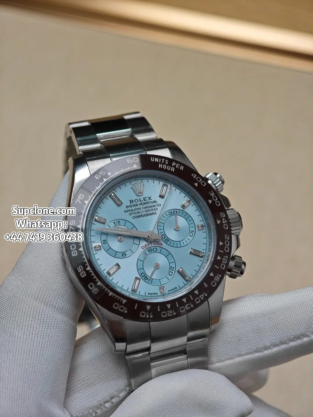 Rolex Super Clone Watche ICE BLUE Daytona M116506-0002 4130 Movement (24) Rolex Super Clone Watche ICE BLUE Daytona M116506-0002 4130 Movement