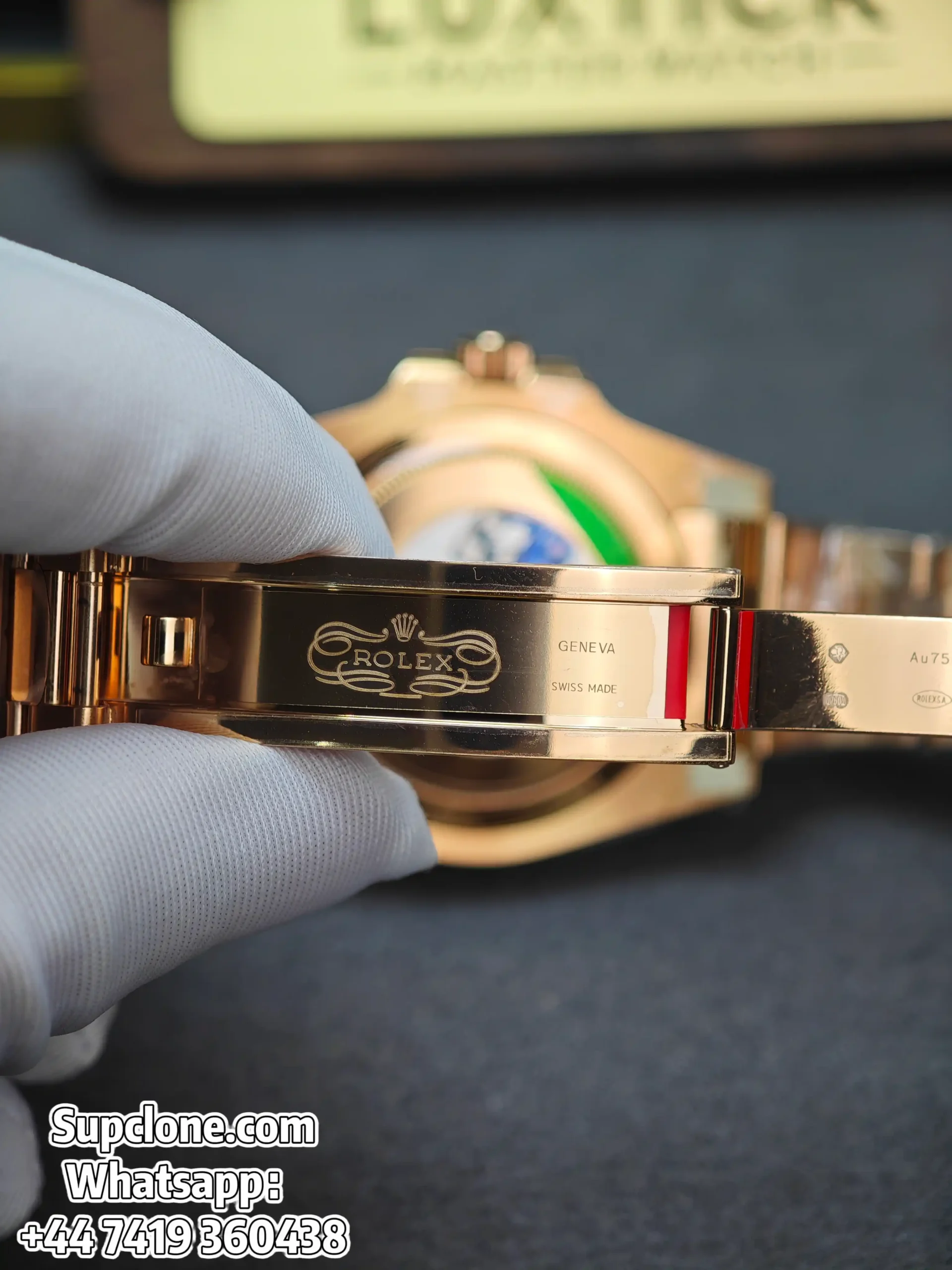 Rolex Super Clone Watches 1:1 Full Gold Root Beer GMT-Master II 126715CHNR 3285 Movement