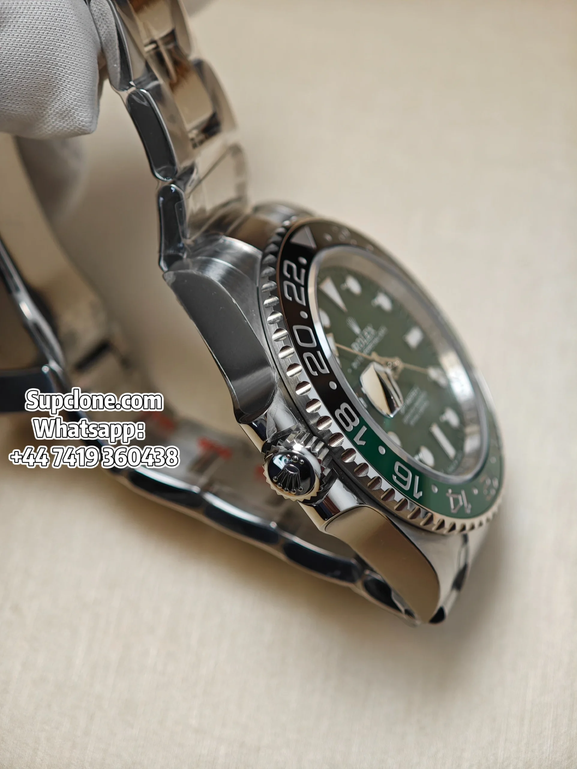 Rolex Super Clone Watches 1:1 New "Sprite" GMT-Master II 126729VTNR Oyster 3285 Movement