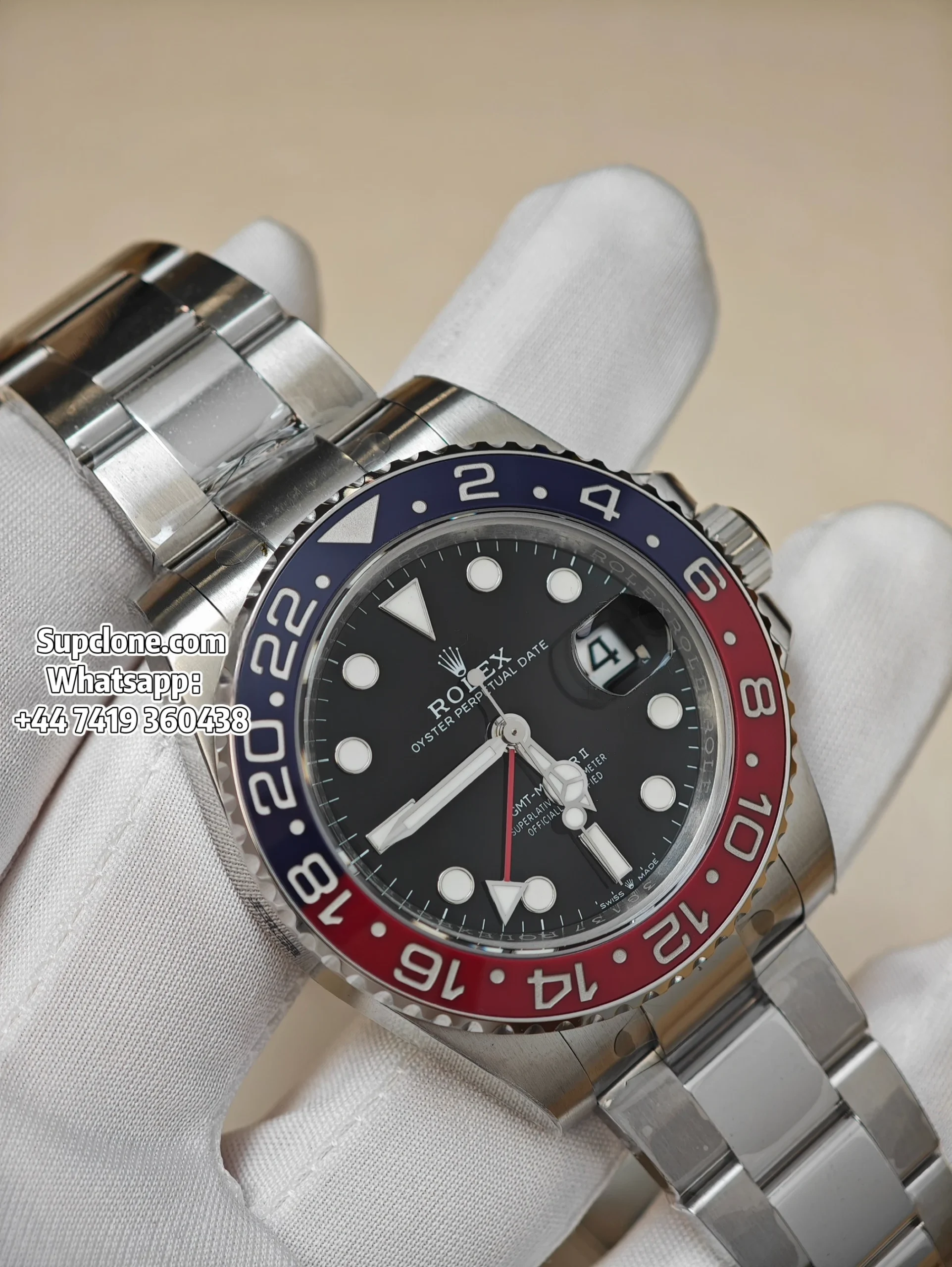 Rolex Super Clone Watches 11 Pepsi GMT-Master II 126710BLRO V3 Oyster Bracelet Edition (13) Rolex Super Clone Watches 1:1 Pepsi GMT-Master II 126710BLRO V3 Oyster Bracelet