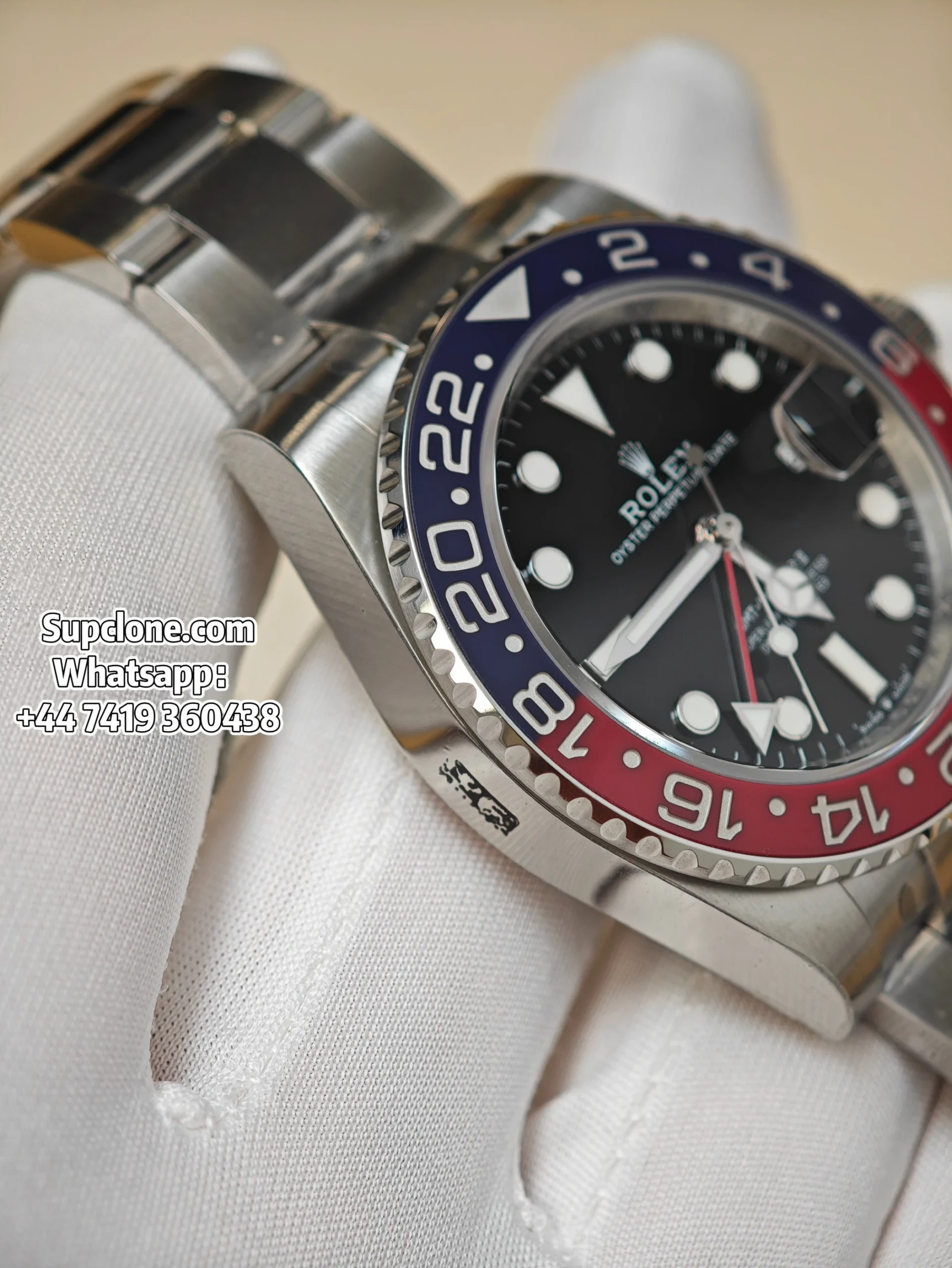Rolex Super Clone Watches 11 Pepsi GMT-Master II 126710BLRO V3 Oyster Bracelet Edition (15) Rolex Super Clone Watches 1:1 Pepsi GMT-Master II 126710BLRO V3 Oyster Bracelet