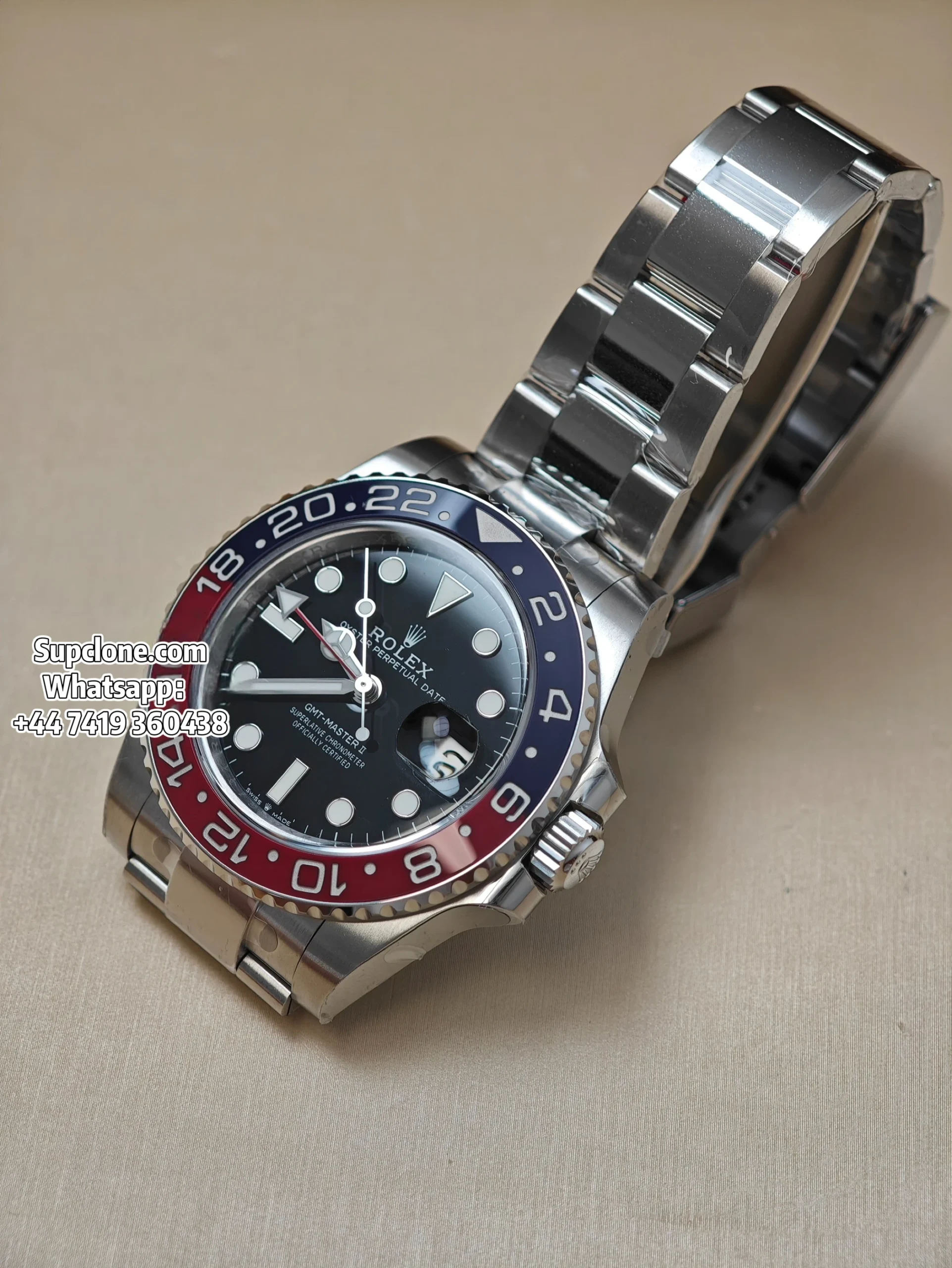 Rolex Super Clone Watches 11 Pepsi GMT-Master II 126710BLRO V3 Oyster Bracelet Edition (22) Rolex Super Clone Watches 1:1 Pepsi GMT-Master II 126710BLRO V3 Oyster Bracelet