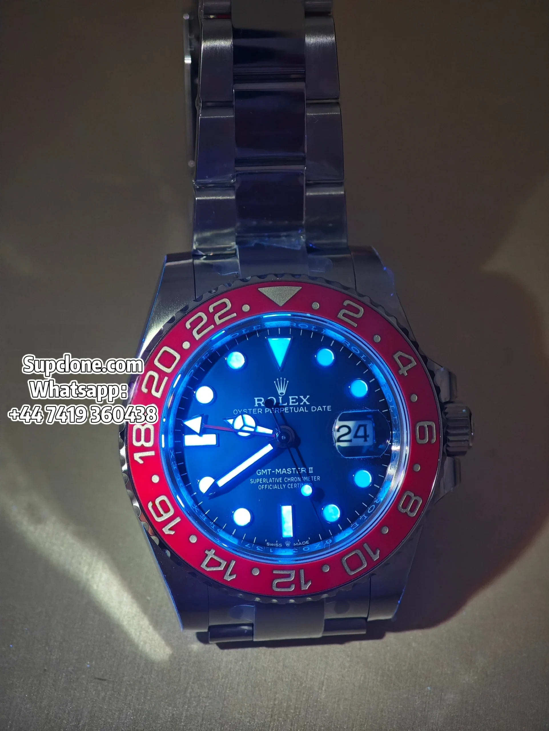 Rolex Super Clone Watches 11 Pepsi GMT-Master II 126710BLRO V3 Oyster Bracelet Edition (23) Rolex Super Clone Watches 1:1 Pepsi GMT-Master II 126710BLRO V3 Oyster Bracelet