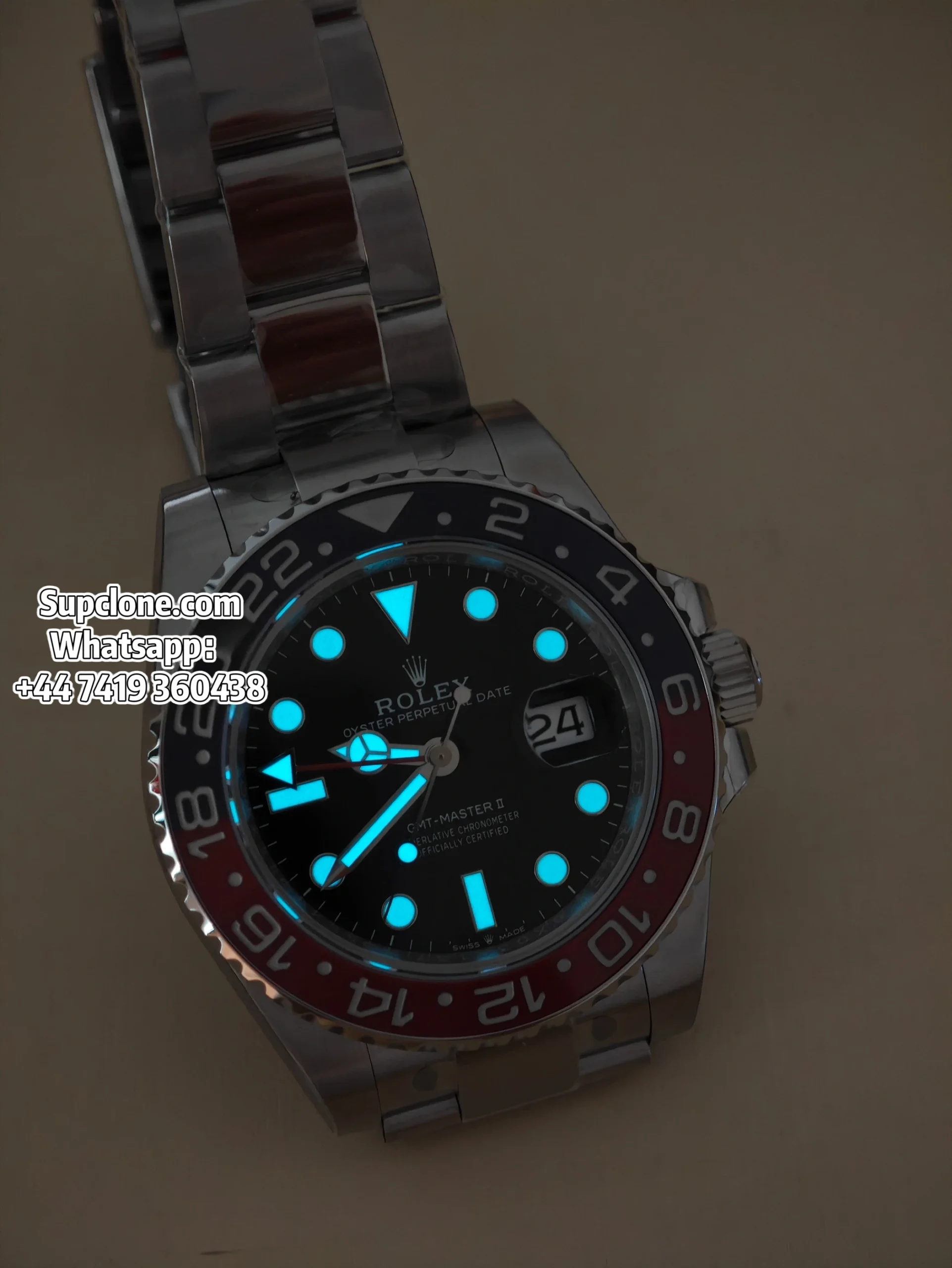 Rolex Super Clone Watches 11 Pepsi GMT-Master II 126710BLRO V3 Oyster Bracelet Edition (24) Rolex Super Clone Watches 1:1 Pepsi GMT-Master II 126710BLRO V3 Oyster Bracelet
