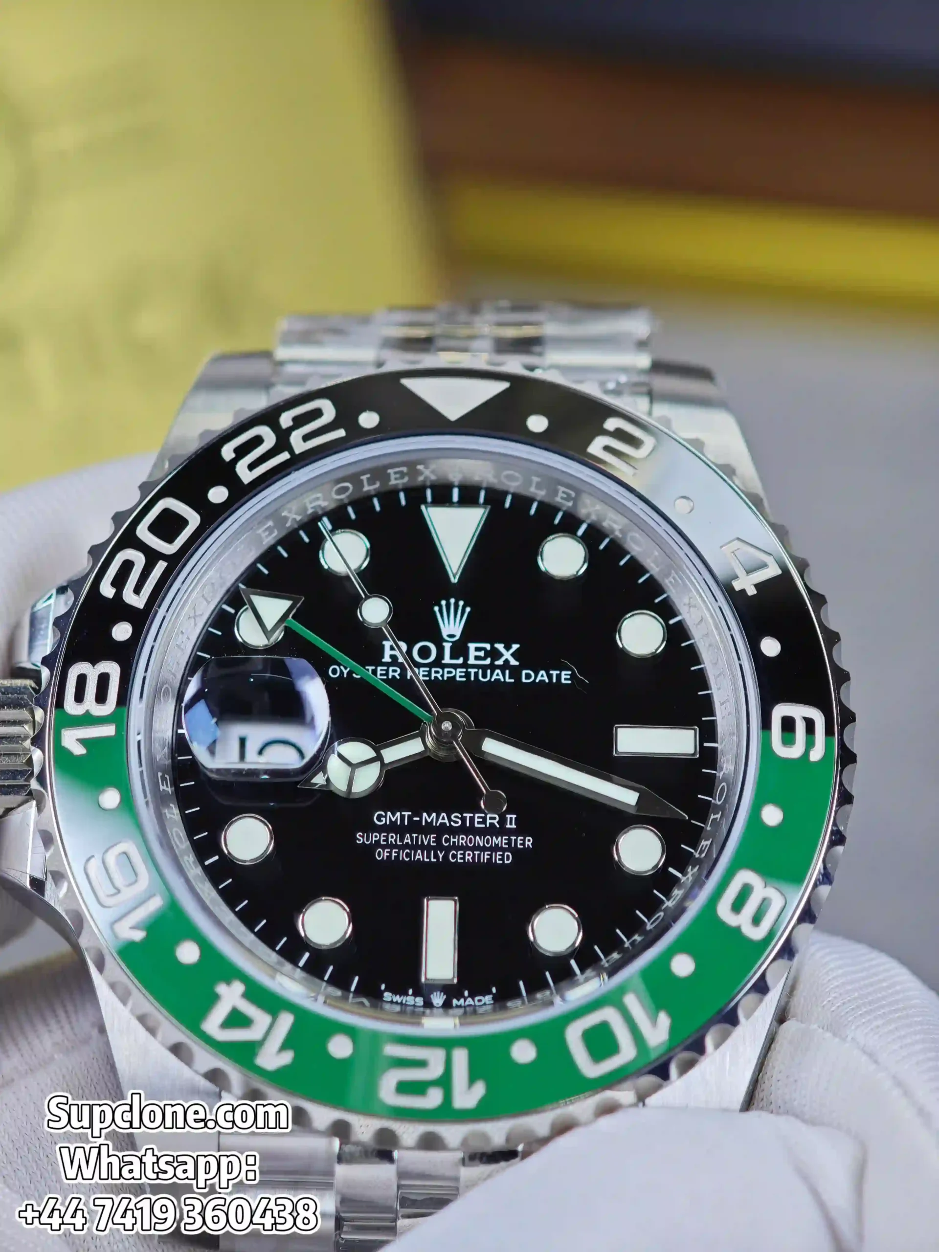 Rolex Super Clone Watches 1:1 Sprite GMT-Master II 126720VTNR 3285Movement Jubilee