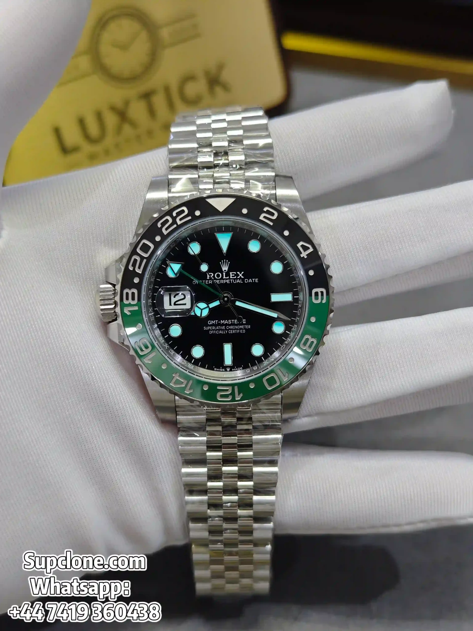 Rolex Super Clone Watches 1:1 Sprite GMT-Master II 126720VTNR 3285Movement Jubilee