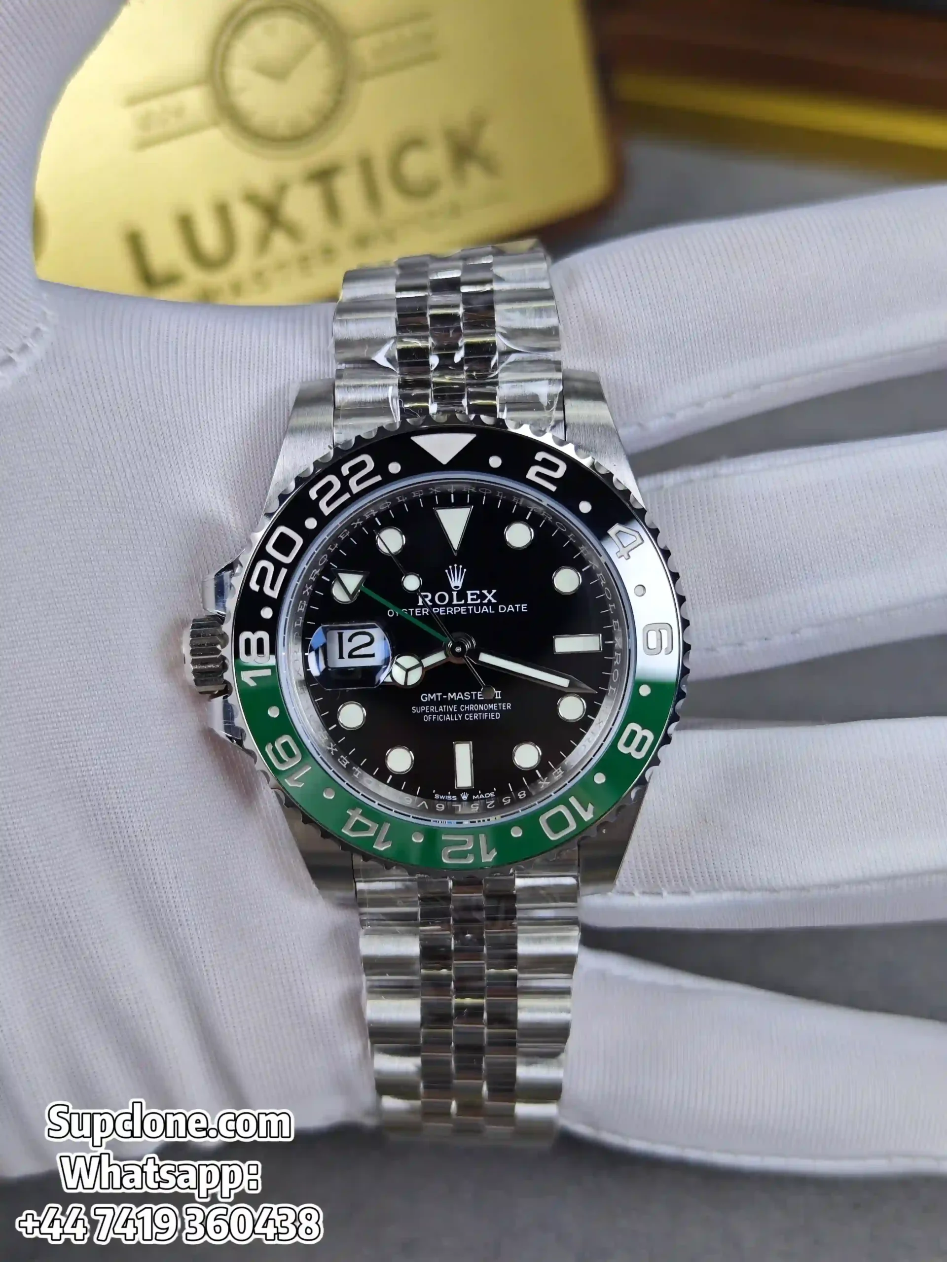 Rolex Super Clone Watches 1:1 Sprite GMT-Master II 126720VTNR 3285Movement Jubilee
