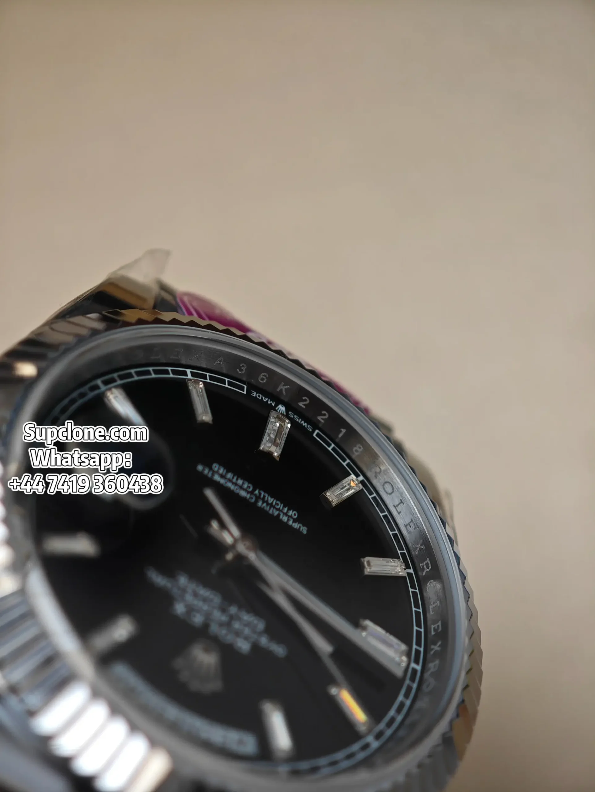 Rolex Super Clone Watches Day Date Black Diamond Dial 40mm m228236-0005 (18) Rolex Super Clone Watches Day Date Black Diamond Dial 40mm m228236-0004