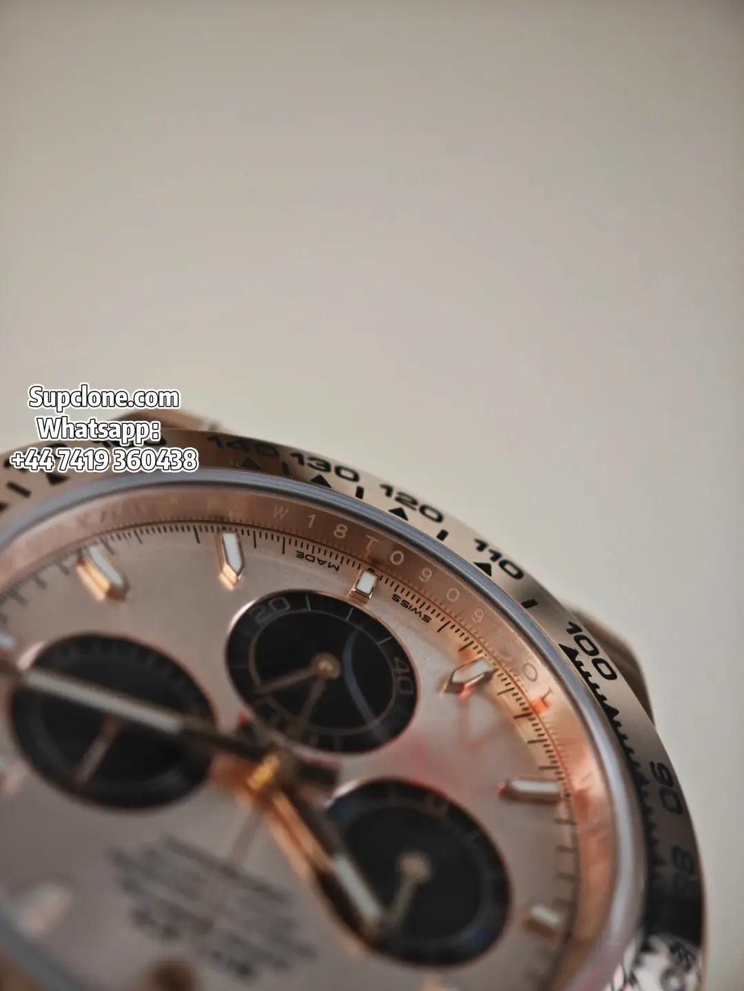 Rolex Super Clone Watches Daytona M126505-0003 Rose Gold Dial 4131 Movement (18) Rolex Super Clone Watches Daytona M126505-0003 Rose Gold Dial 4131 Movement
