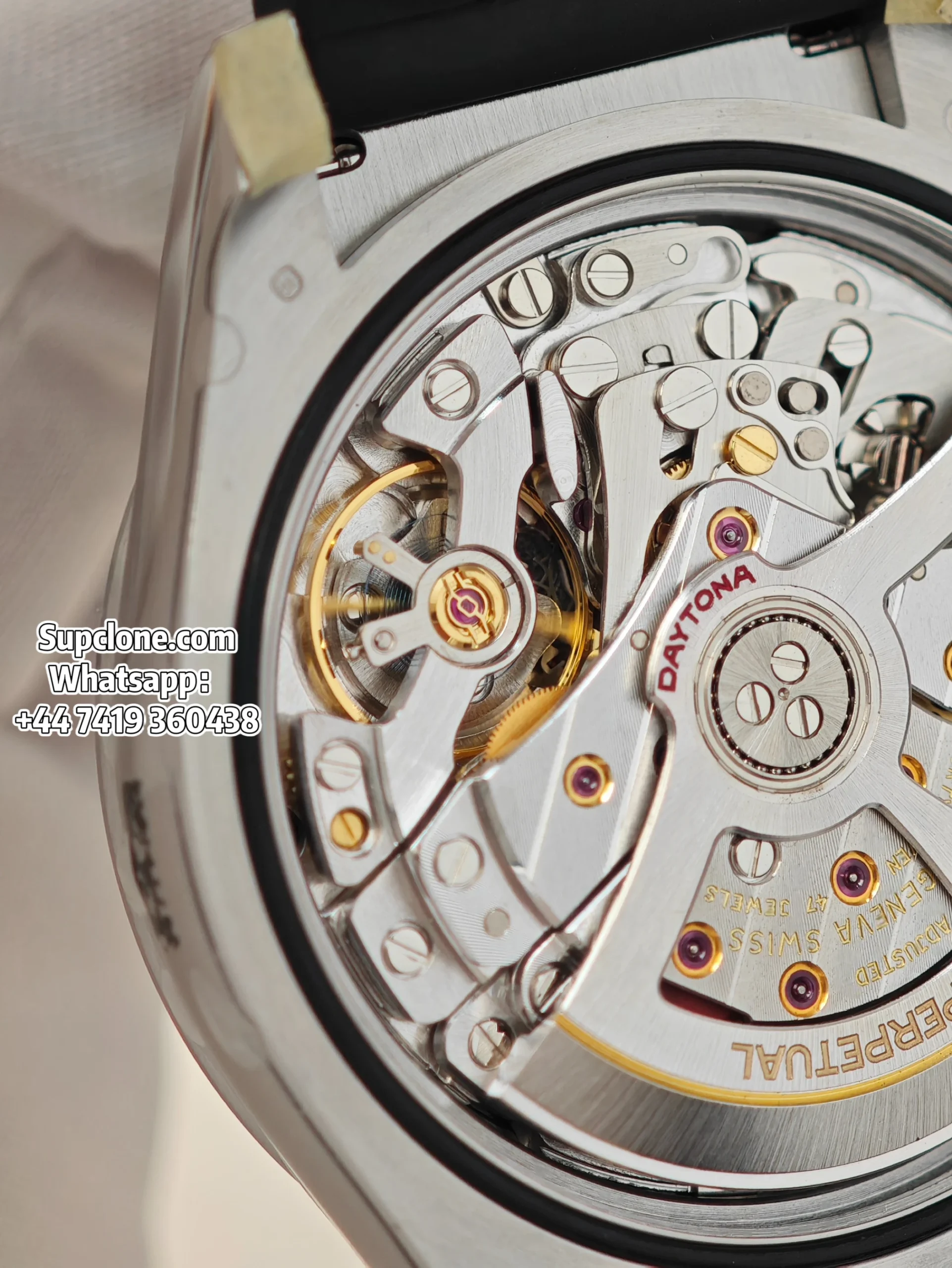 Rolex Super Clone Watches Daytona M126519LN-0004 White Gold Diamond 4131 Movement