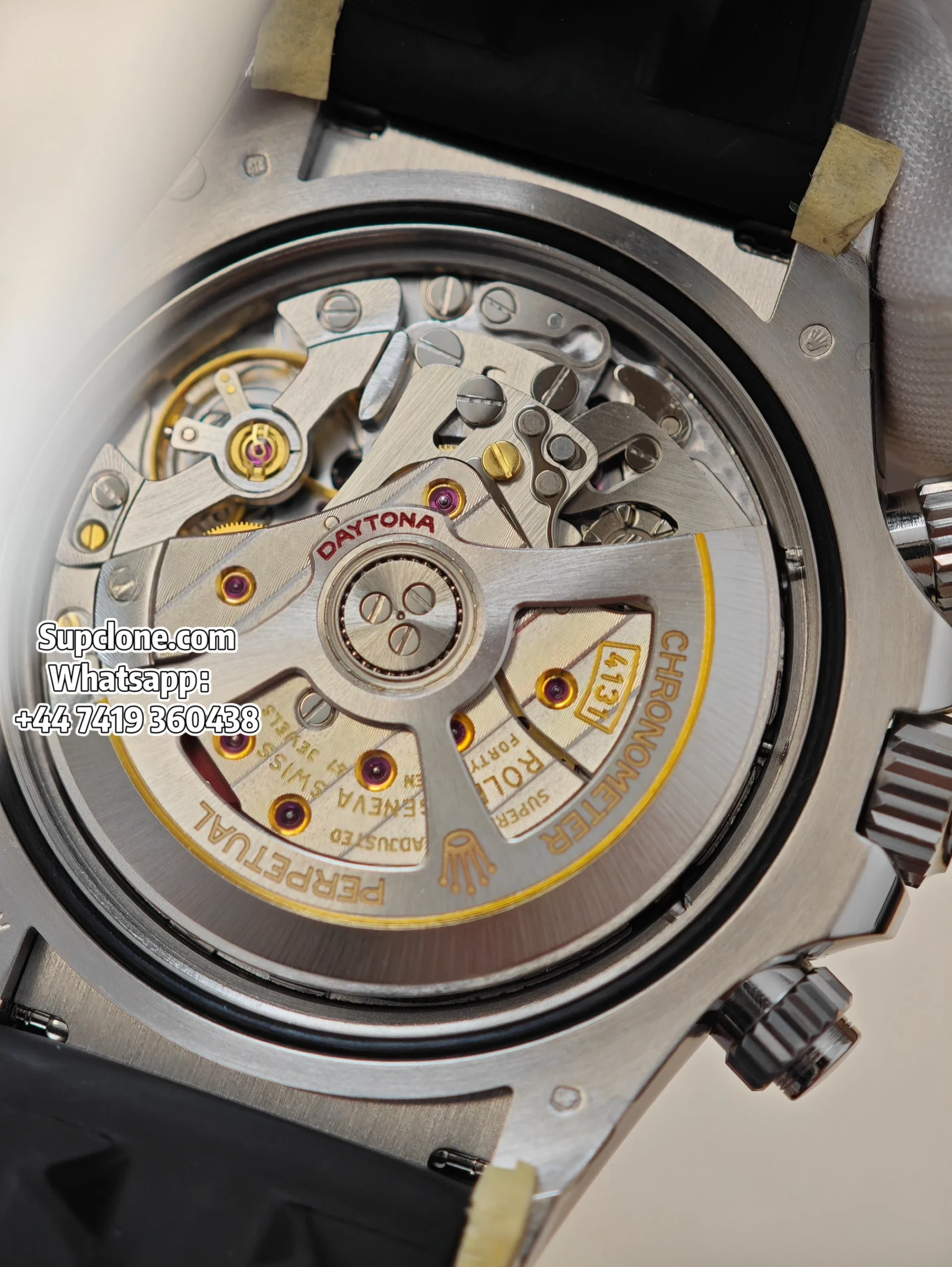 Rolex Super Clone Watches Daytona M126519LN-0004 White Gold Diamond 4131 Movement