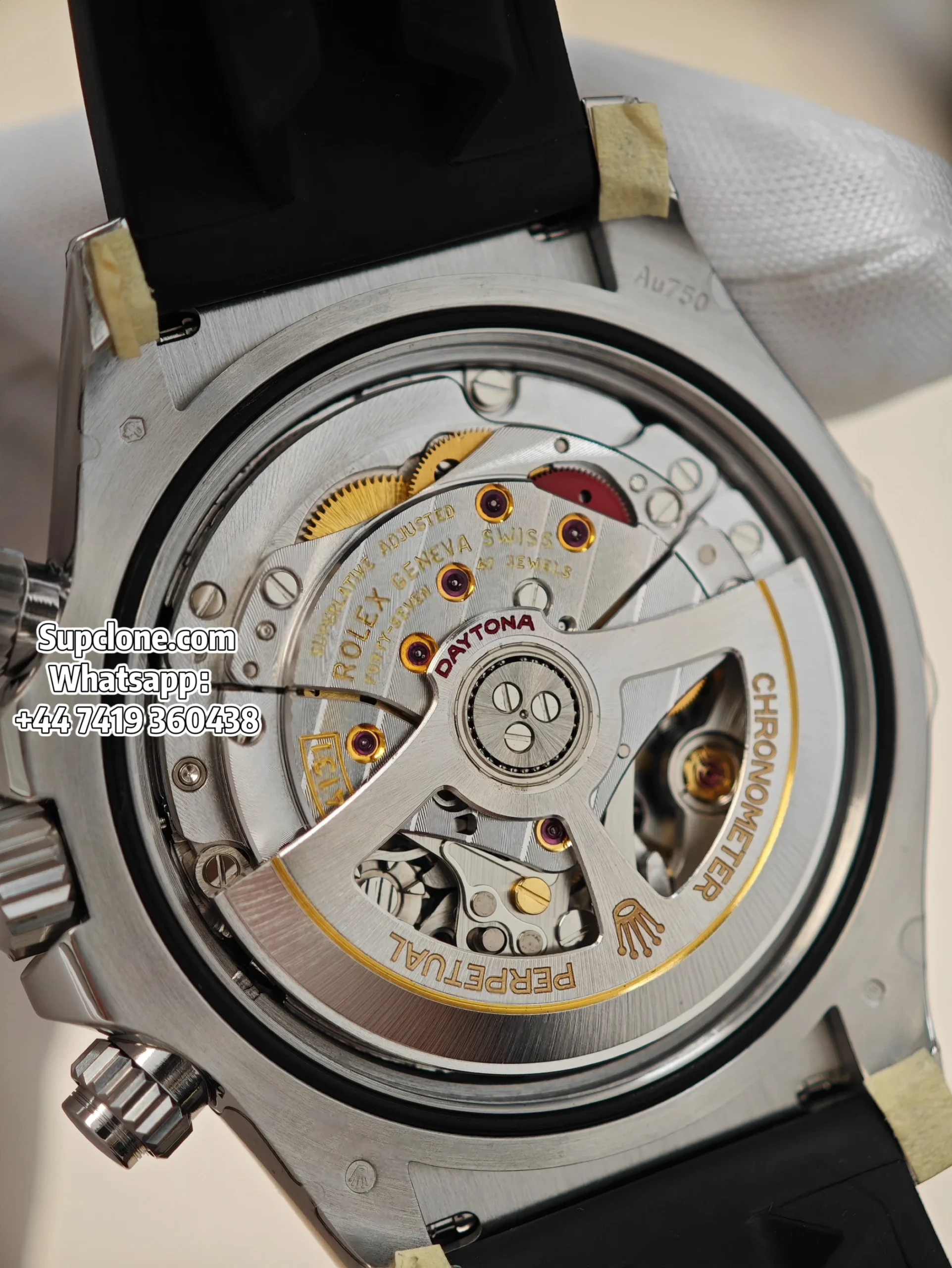 Rolex Super Clone Watches Daytona M126519LN-0004 White Gold Diamond 4131 Movement