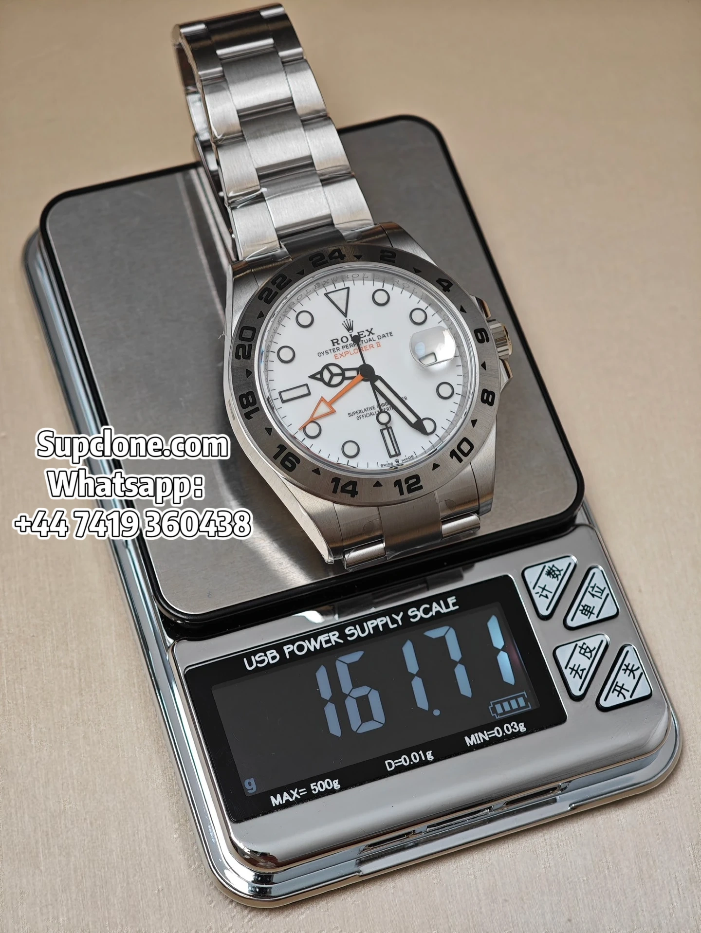 Rolex Super Clone Watches Explore II Oystersteel m226570-0001 White Dial 3285 Movement