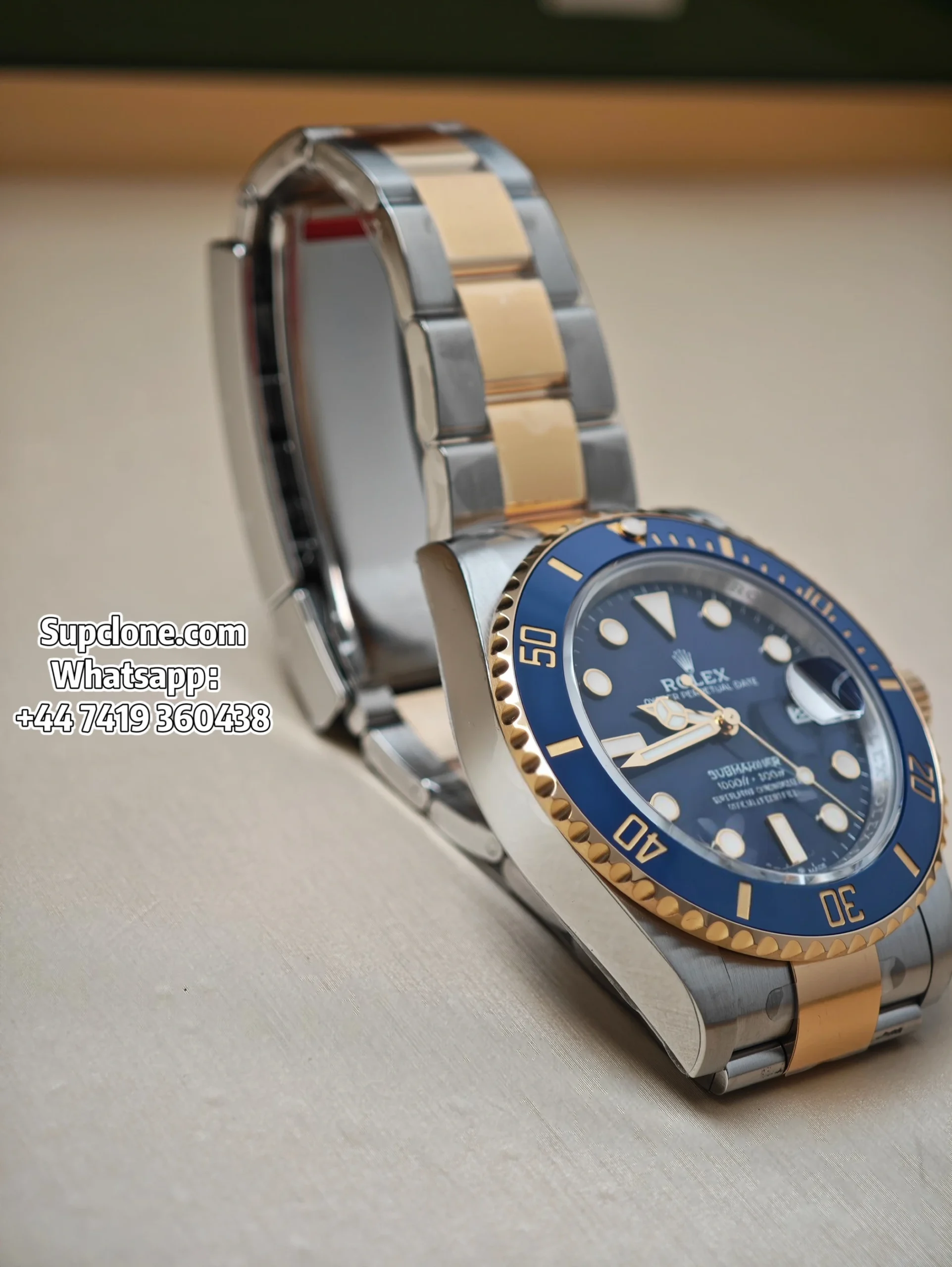 Rolex Super Clone Watches Submariner Bluesy M126613LB Two-Tone Gold Blue Dial (15) Rolex Super Clone Watches Submariner Bluesy M126613LB Two-Tone Gold Blue Dial 3235 Movement