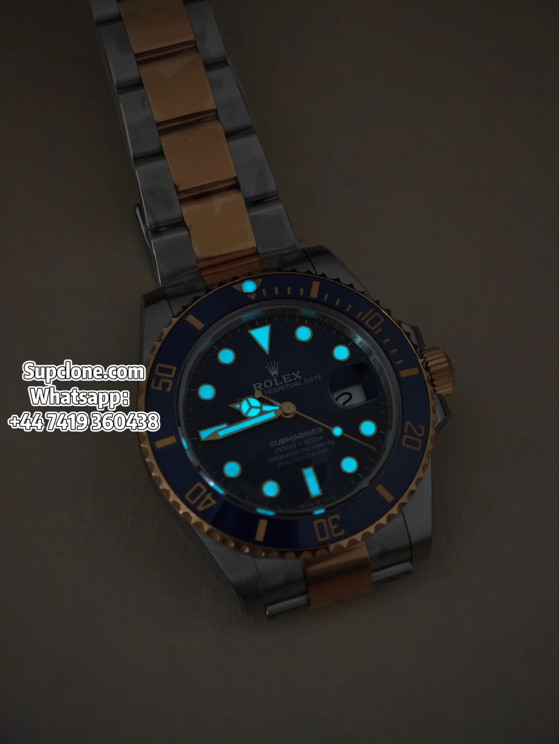 Rolex Super Clone Watches Submariner Bluesy M126613LB Two-Tone Gold Blue Dial (18) Rolex Super Clone Watches Submariner Bluesy M126613LB Two-Tone Gold Blue Dial 3235 Movement