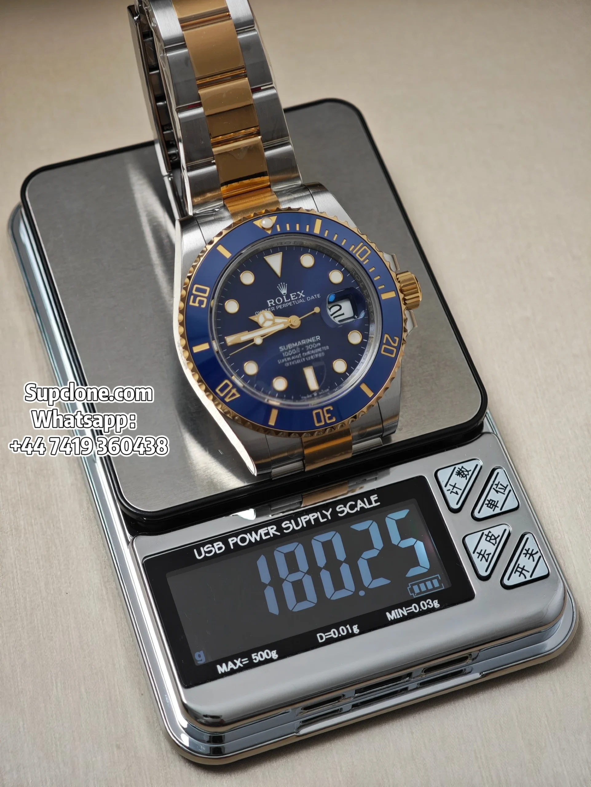 Rolex Super Clone Watches Submariner Bluesy M126613LB Two-Tone Gold Blue Dial (19) Rolex Super Clone Watches Submariner Bluesy M126613LB Two-Tone Gold Blue Dial 3235 Movement