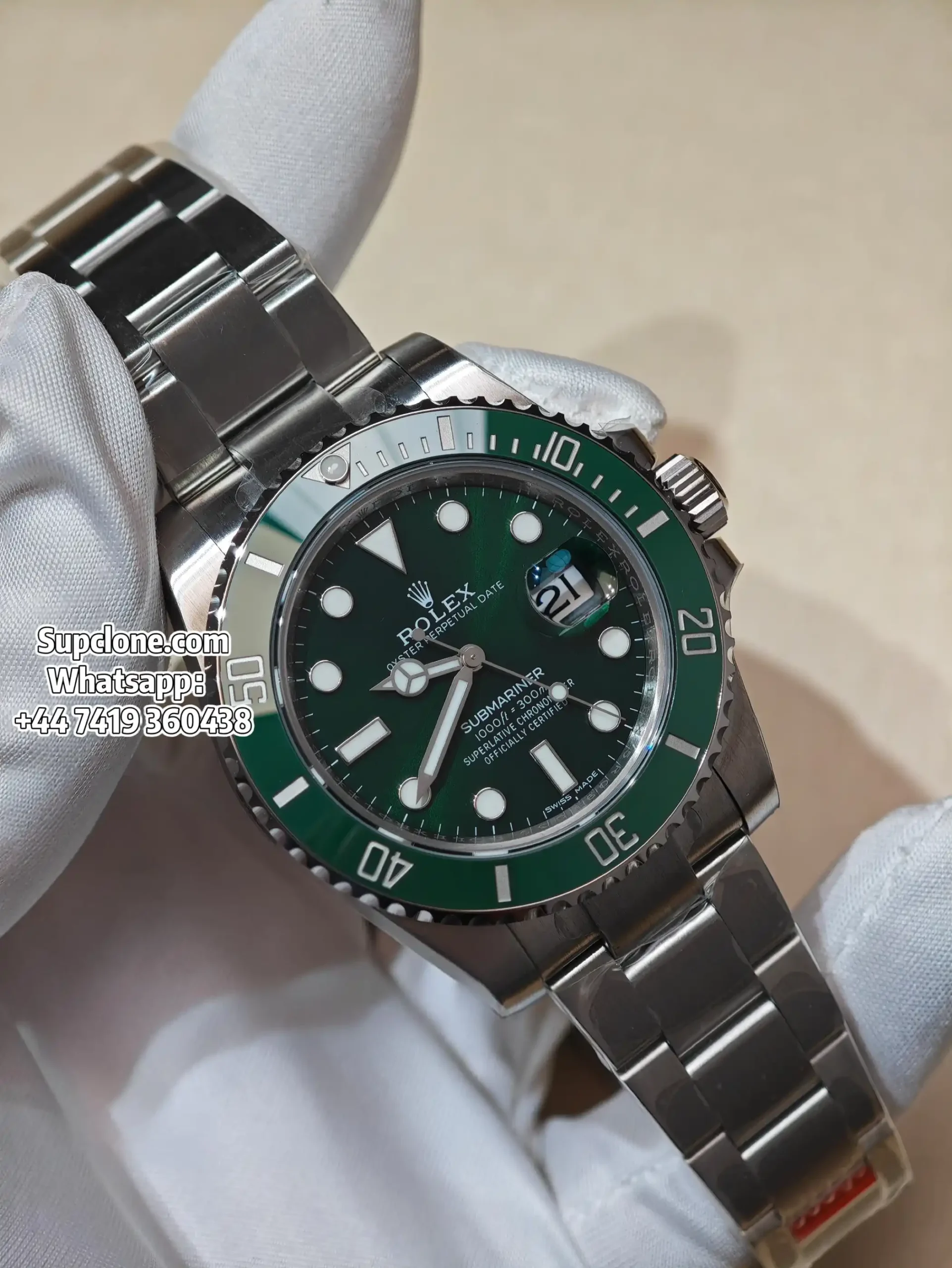 Rolex Super Clone Watches Submariner Hulk 116610LV 3135 Movement (1) Rolex Super Clone Watches Submariner Hulk 116610LV 3135 Movement