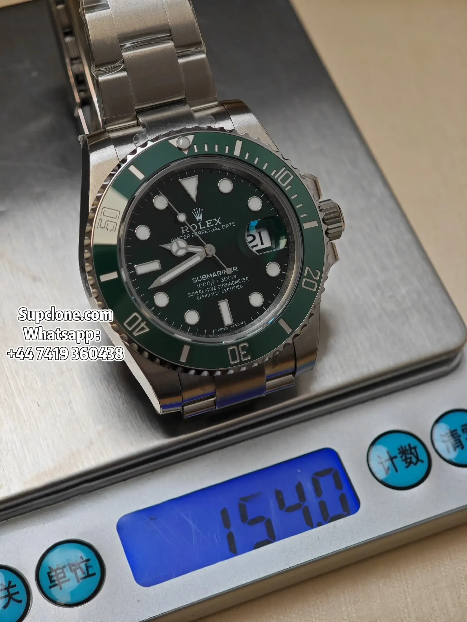 Rolex Super Clone Watches Submariner Hulk 116610LV 3135 Movement (10) Rolex Super Clone Watches Submariner Hulk 116610LV 3135 Movement