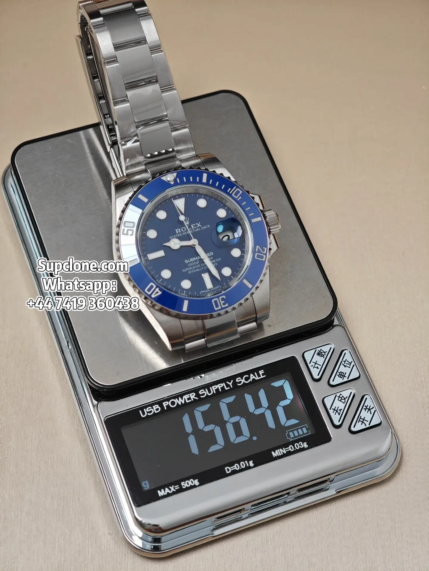 Rolex Super Clone Watches Submariner Smurf 116619LB 3135 Movement