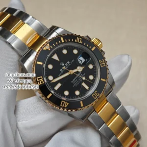 Rolex Super Clone Watches Submariner Two-Tone Gold Black M126613LN 3235 Movement