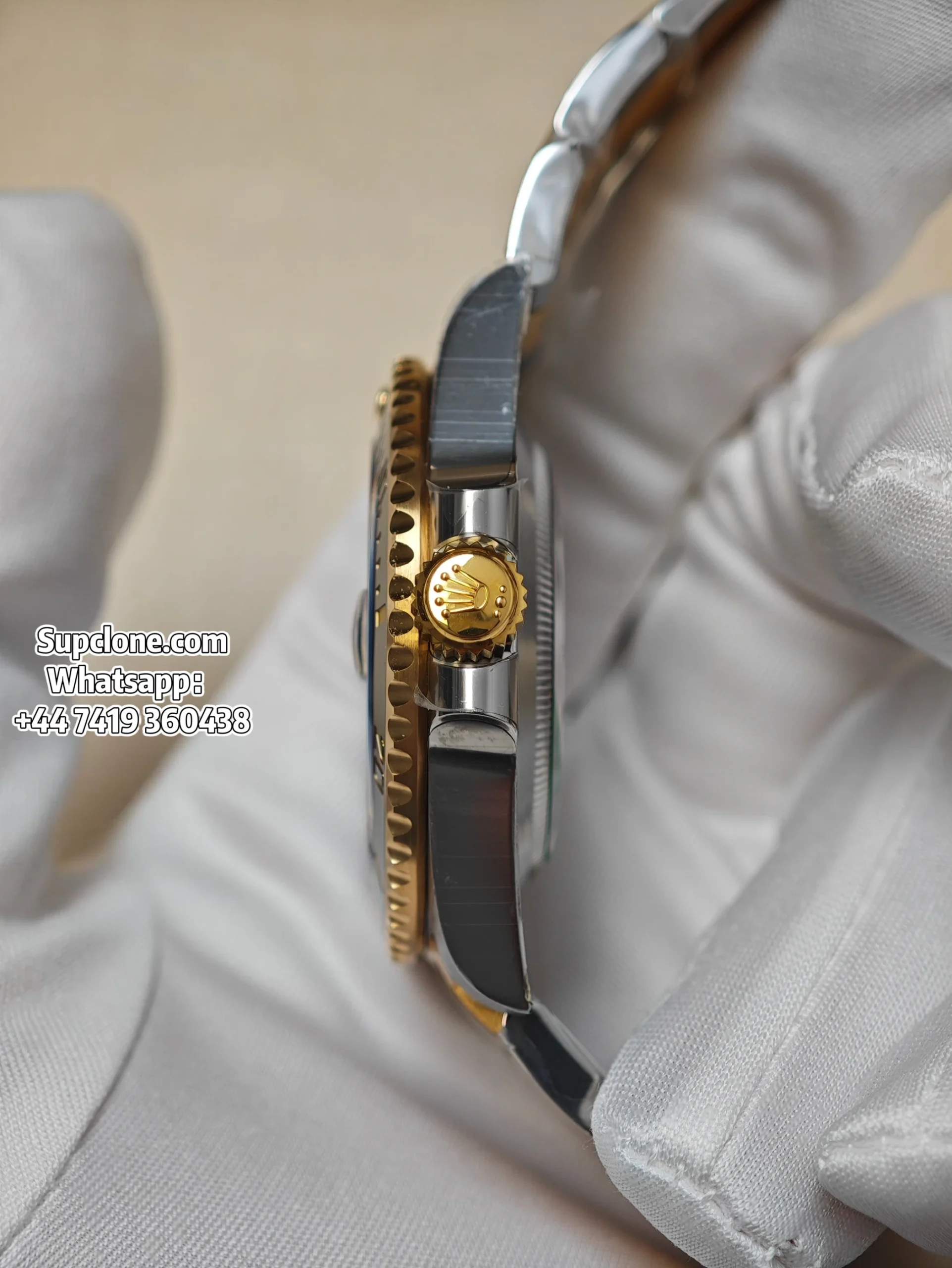 Rolex Super Clone Watches Submariner Two-Tone Gold Black M126613LN 3235 Movement